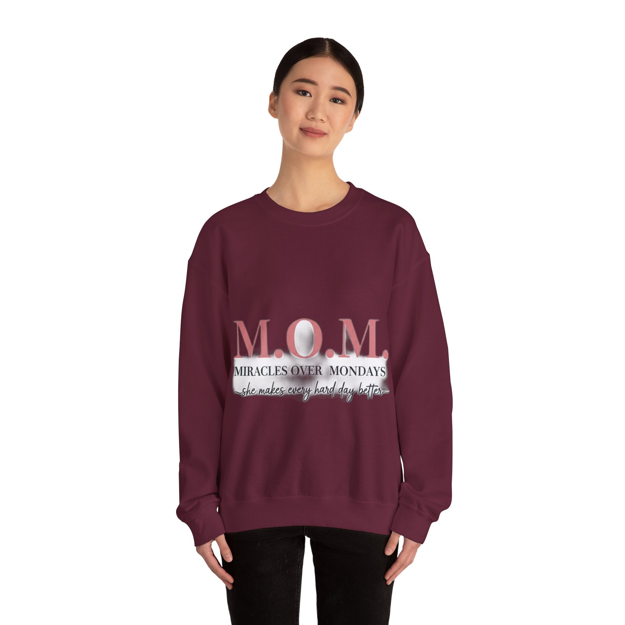 Miracles Over Mondays Sweatshirt | Mother's Day Mom Gift