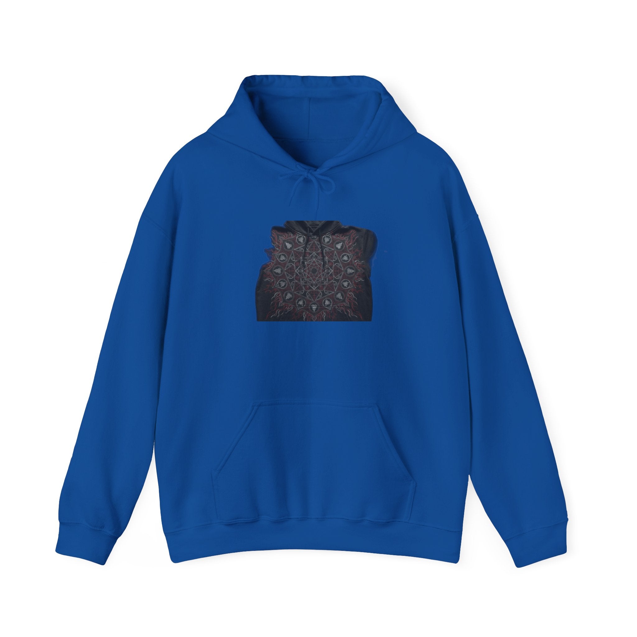 Sacred Geometry Metal Hoodie - Dark Occult Gothic Heavy Rock