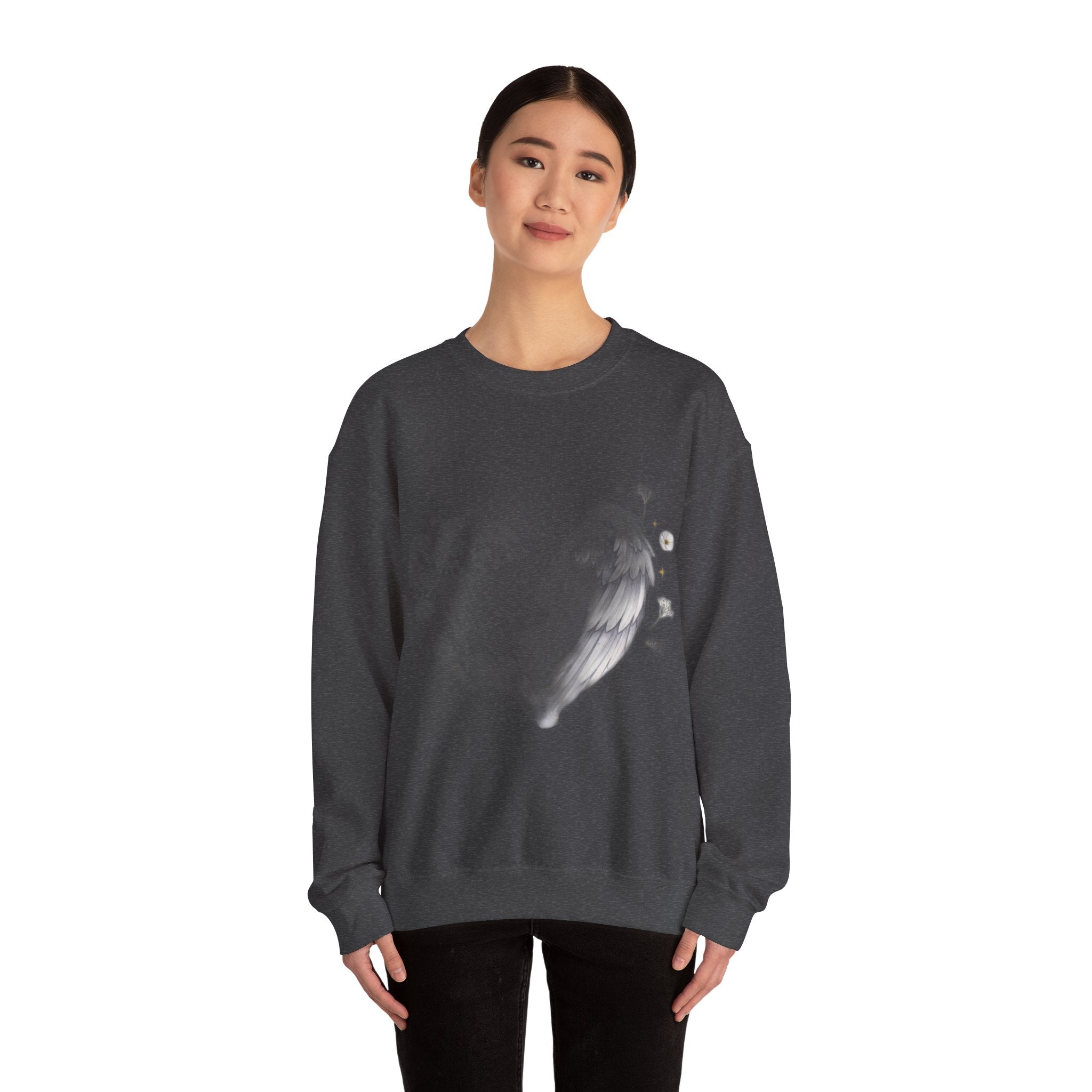 Angel Mom Memorial Sweatshirt - Forever in My Heart - Bereaved Mother Remembrance