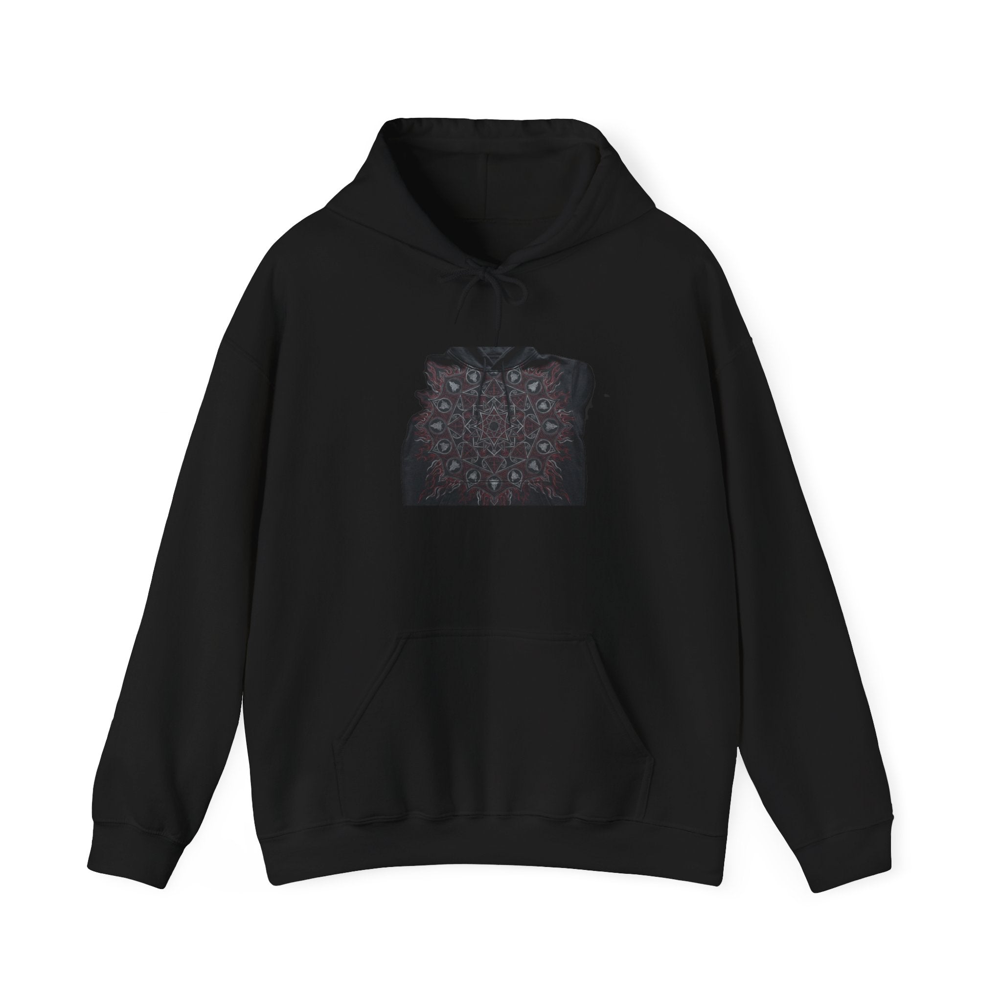 Sacred Geometry Metal Hoodie - Dark Occult Gothic Heavy Rock