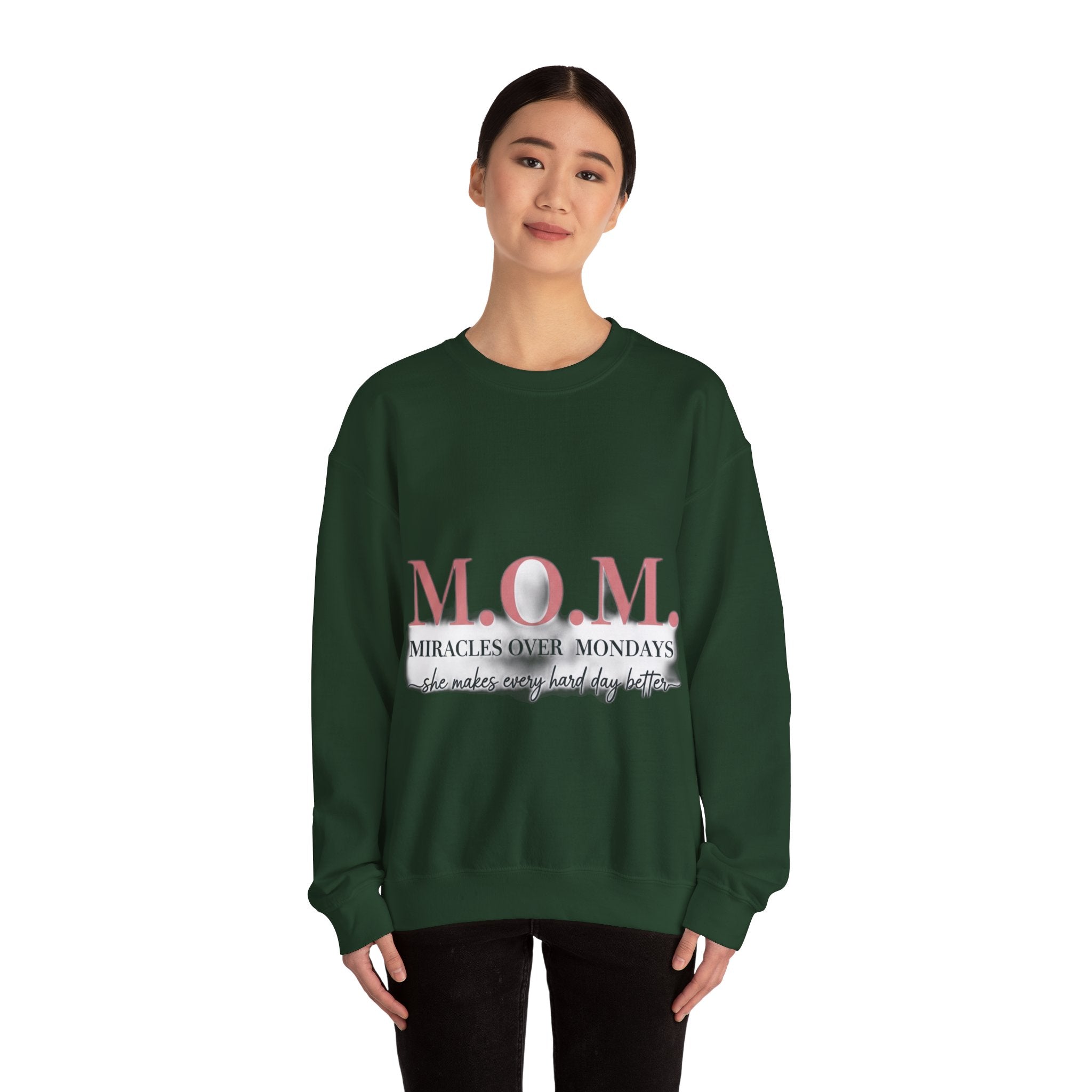 Miracles Over Mondays Sweatshirt | Mother's Day Mom Gift
