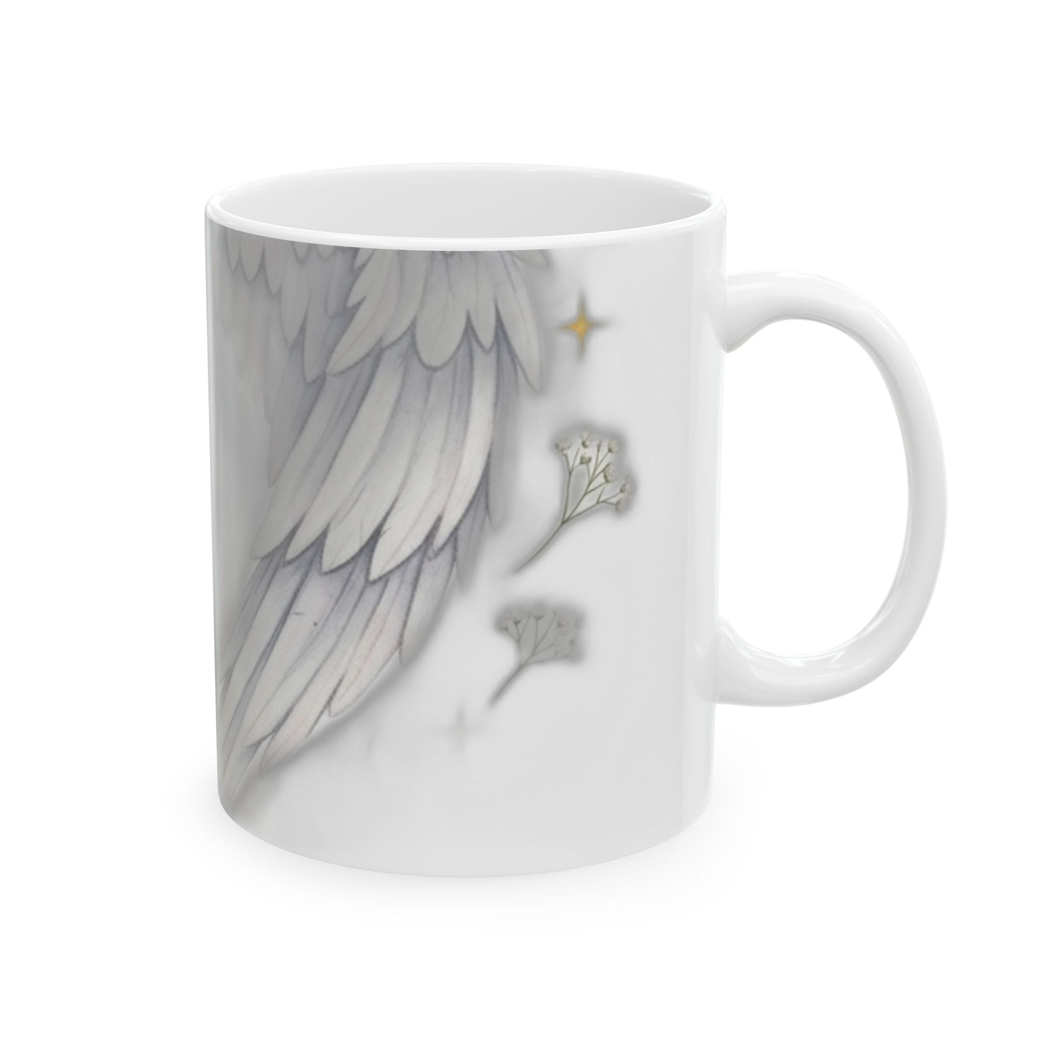 Angel Mom Memorial Mug - Forever in My Heart - Remembrance Gift for Bereaved Mother