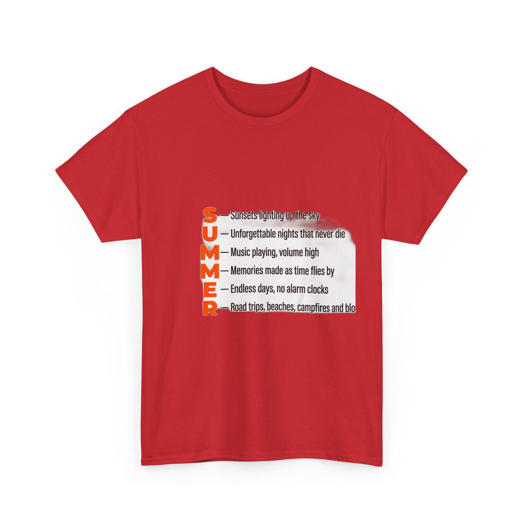 SUMMER Acrostic Poem - Teen Summer Vibes - Graphic Tee