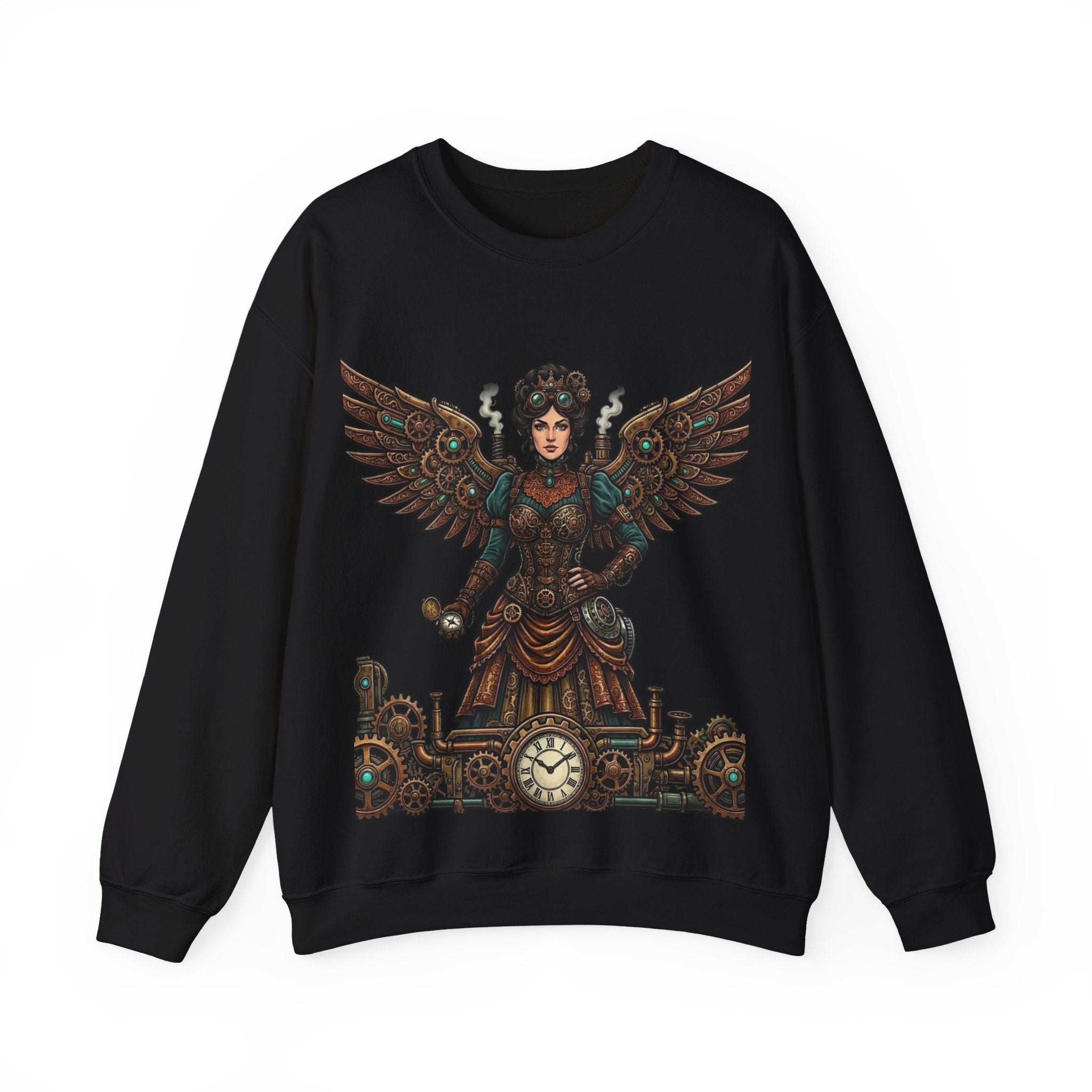 Steampunk Mother - Clockwork Wings Crewneck Sweatshirt