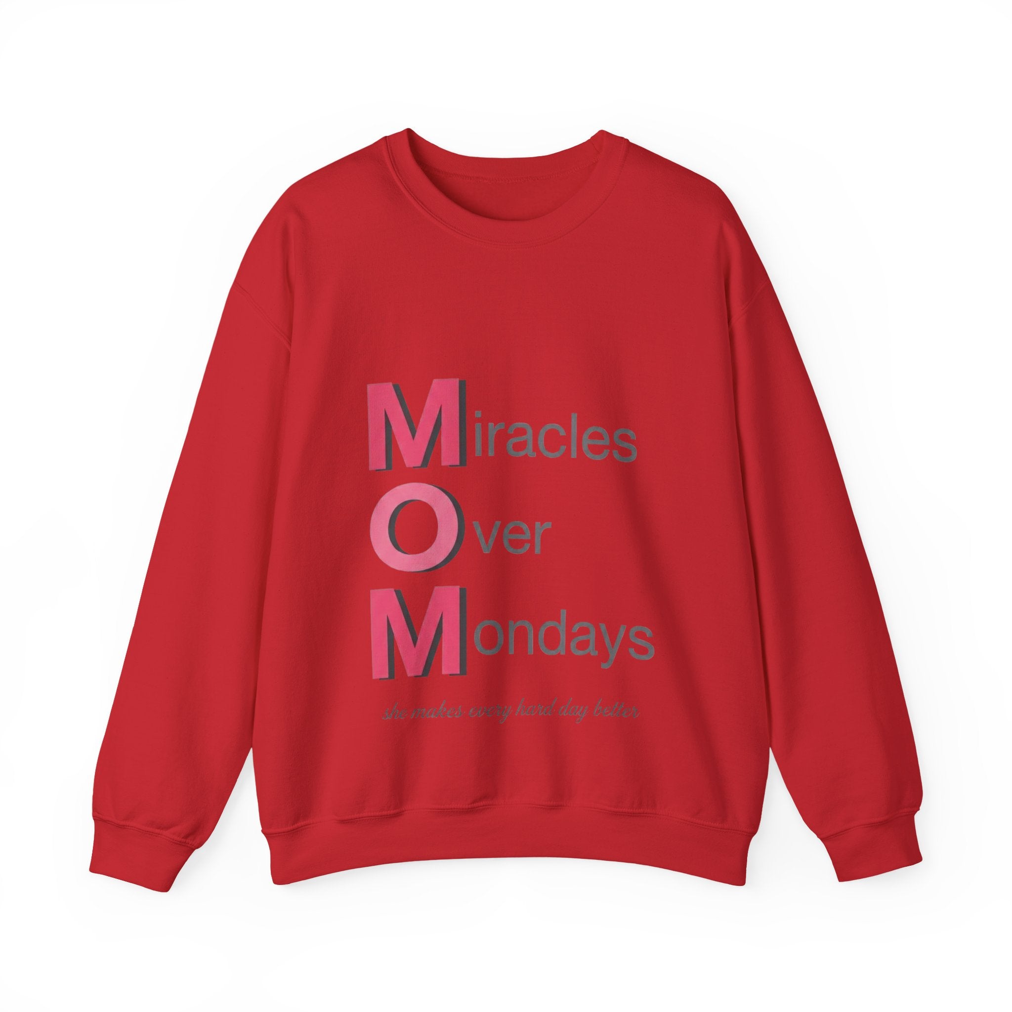 Miracles Over Mondays Sweatshirt | Mother's Day M.O.M. Gift