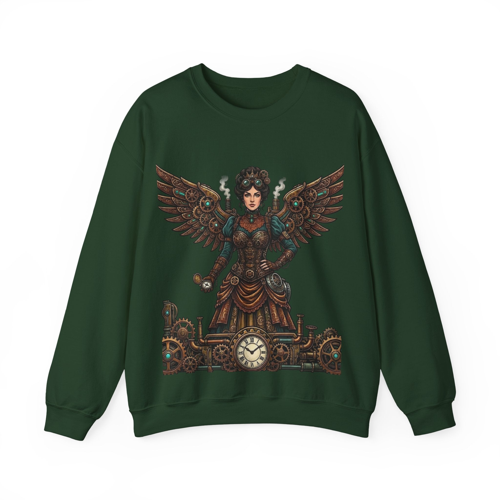 Steampunk Mother - Clockwork Wings Crewneck Sweatshirt