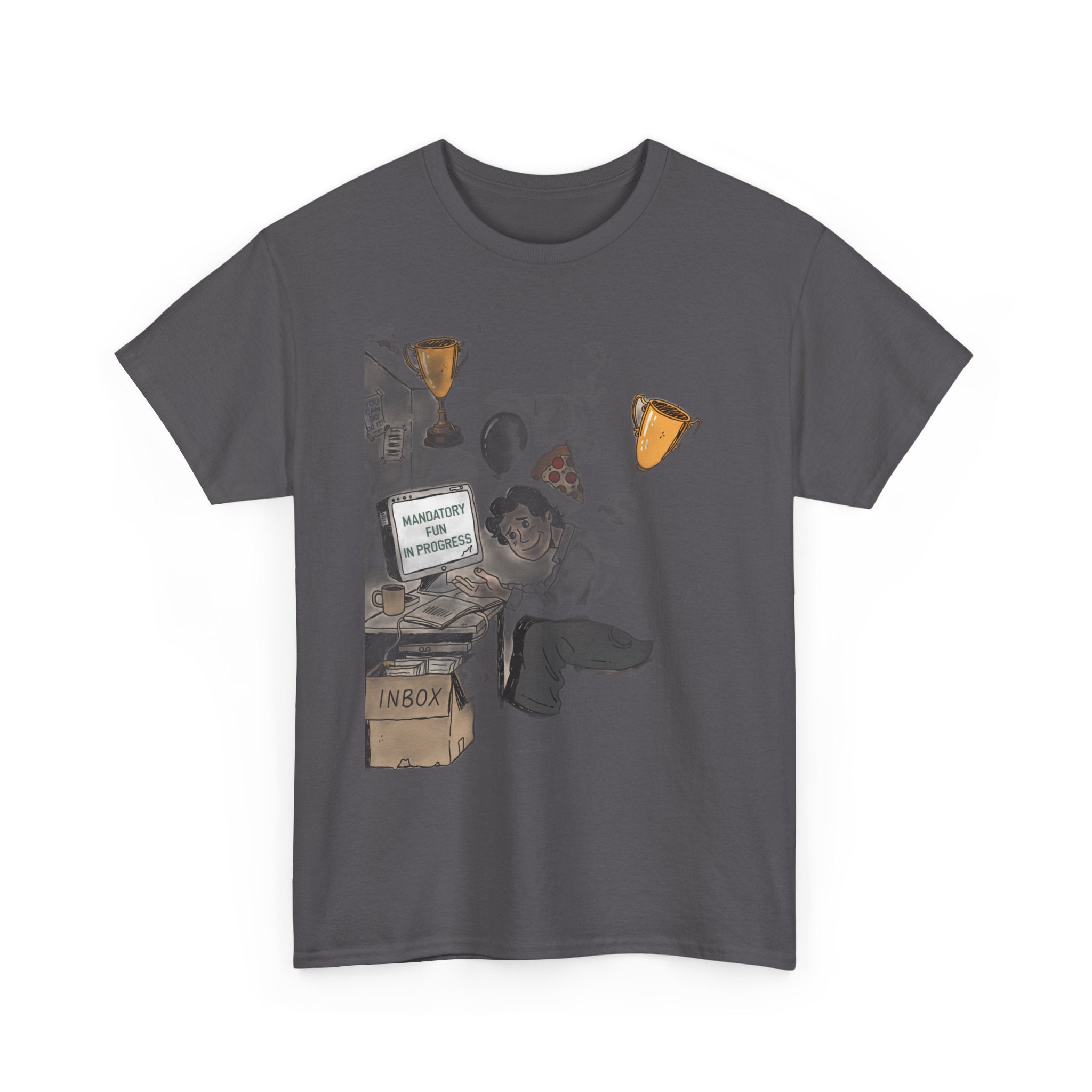 Our Corporate Wellness Day Is A Pizza Party And Mandatory Fun | Funny Office T-Shirt