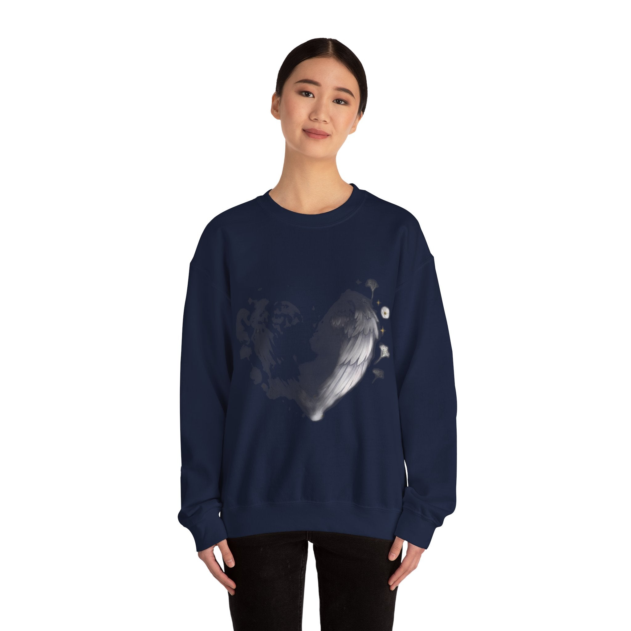 Angel Mom Memorial Sweatshirt - Forever in My Heart - Bereaved Mother Remembrance