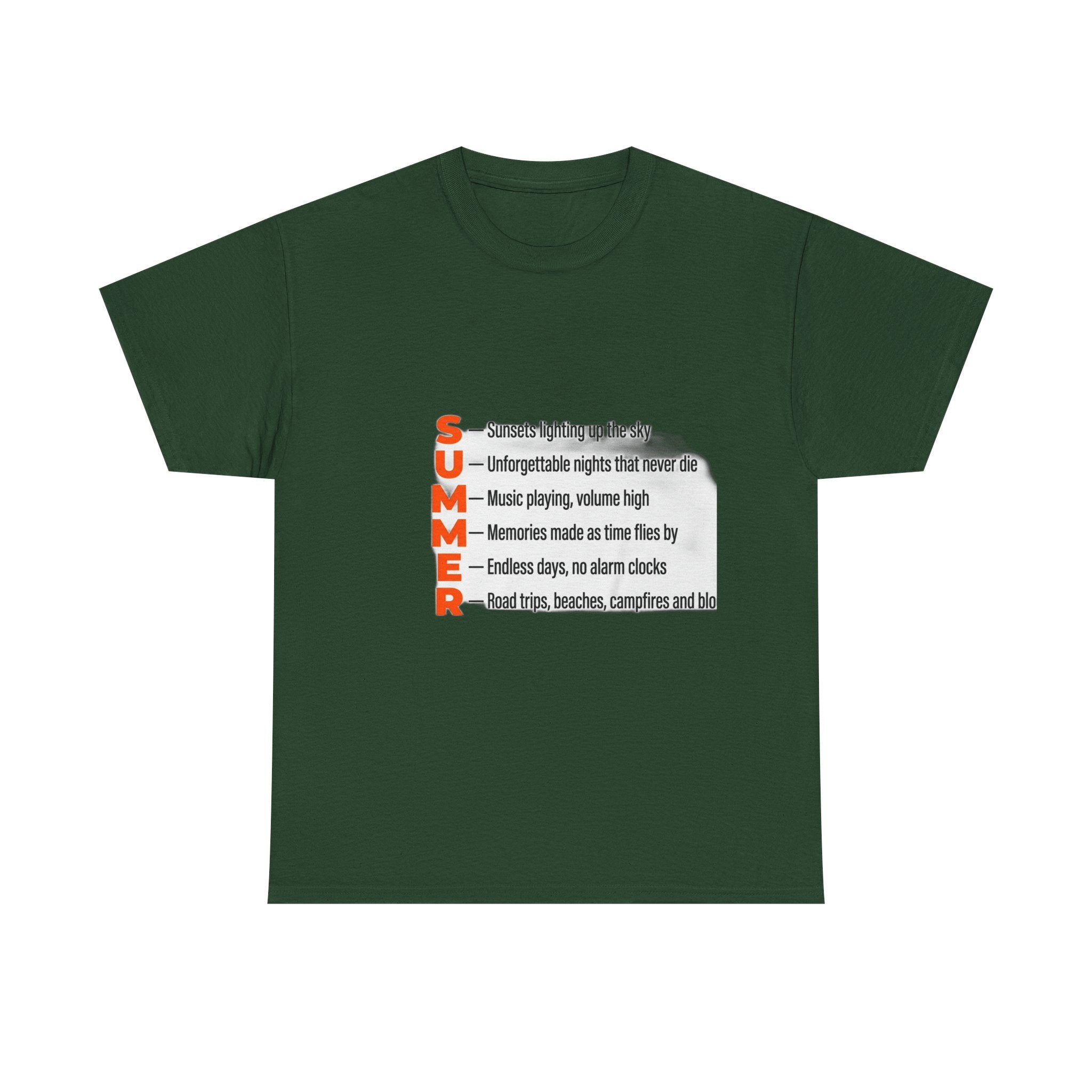 SUMMER Acrostic Poem - Teen Summer Vibes - Graphic Tee