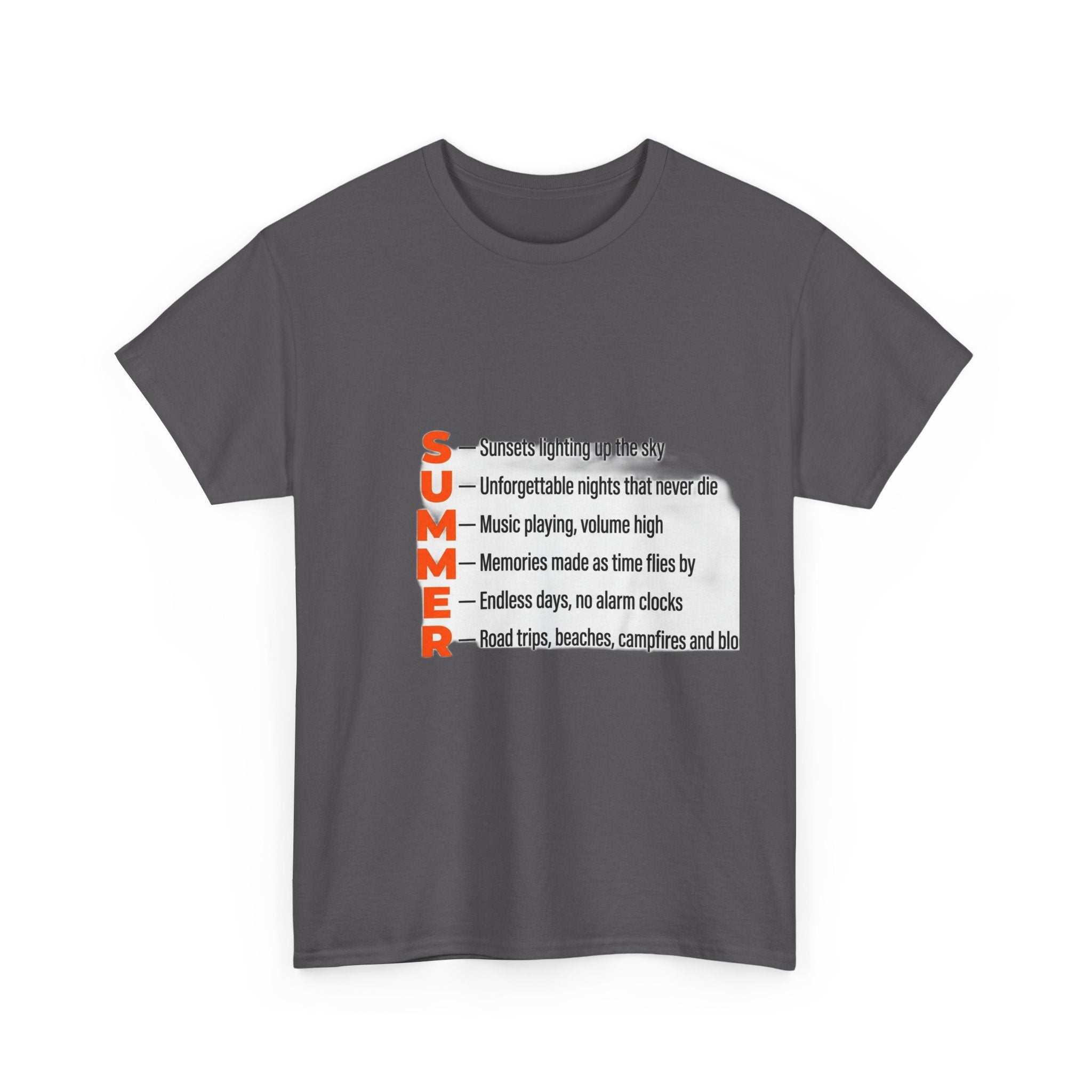 SUMMER Acrostic Poem - Teen Summer Vibes - Graphic Tee