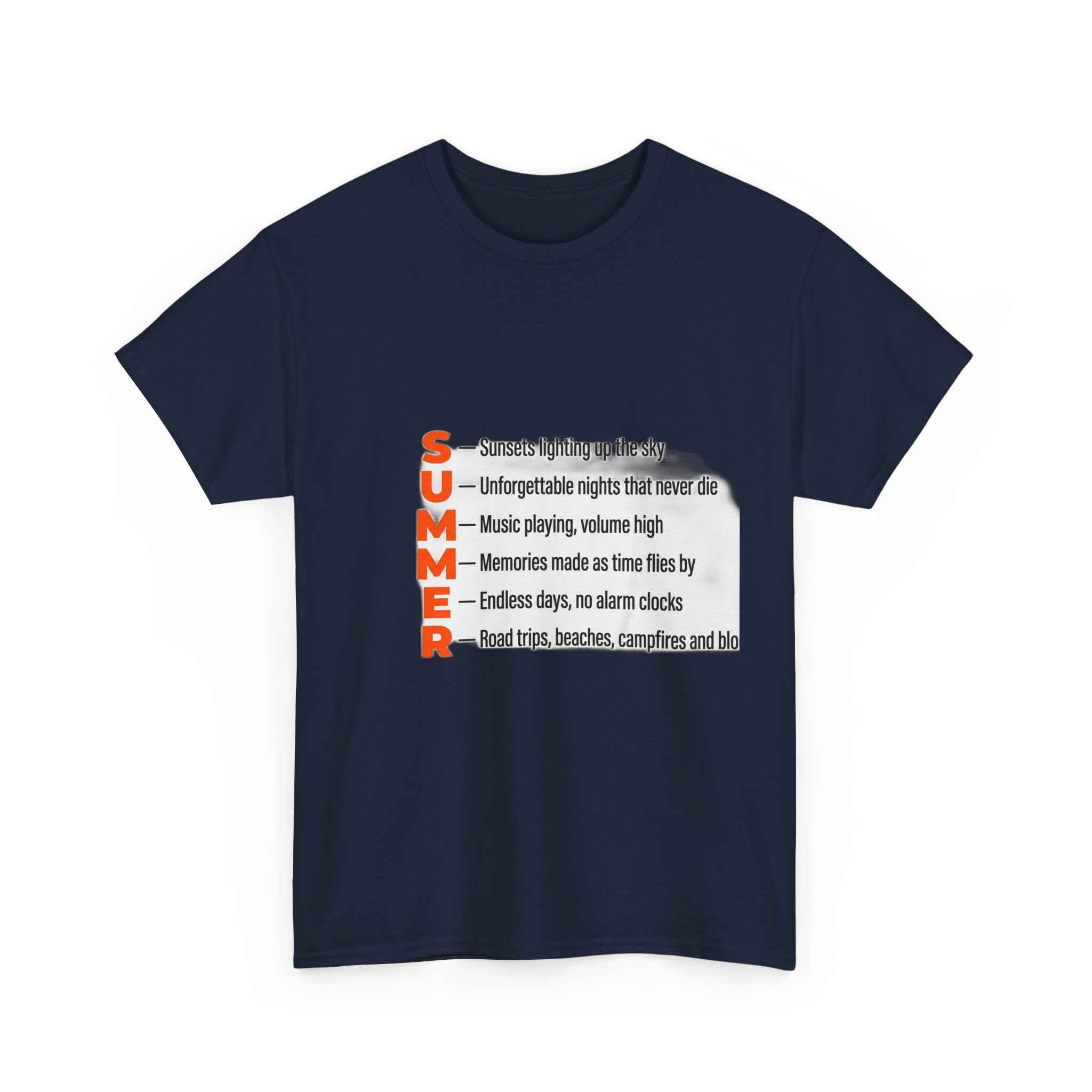 SUMMER Acrostic Poem - Teen Summer Vibes - Graphic Tee