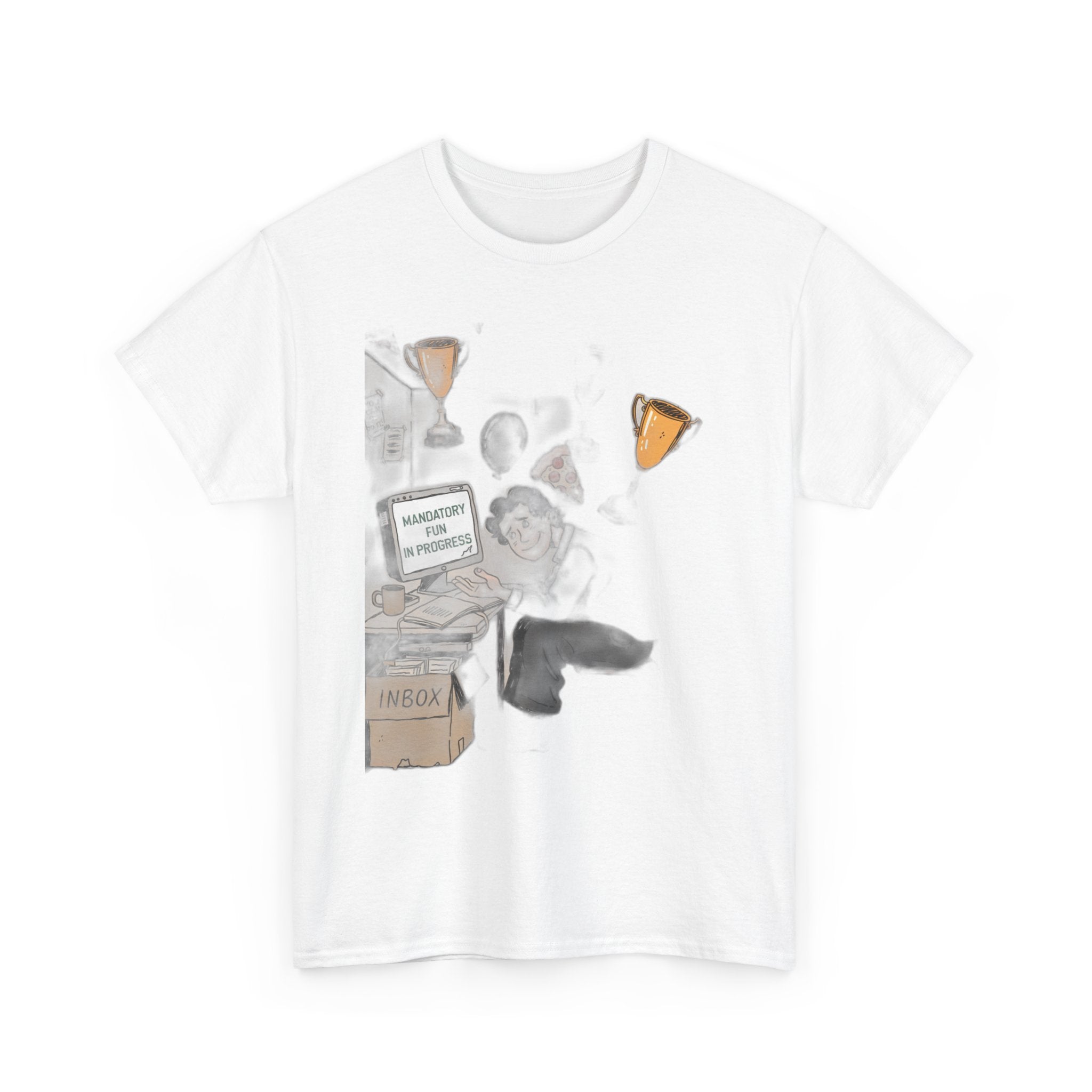 Our Corporate Wellness Day Is A Pizza Party And Mandatory Fun | Funny Office T-Shirt