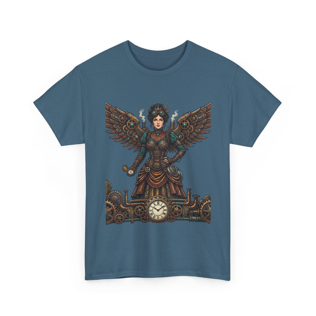 Steampunk Mother - Clockwork Wings Graphic Tee - Gear Cog Design