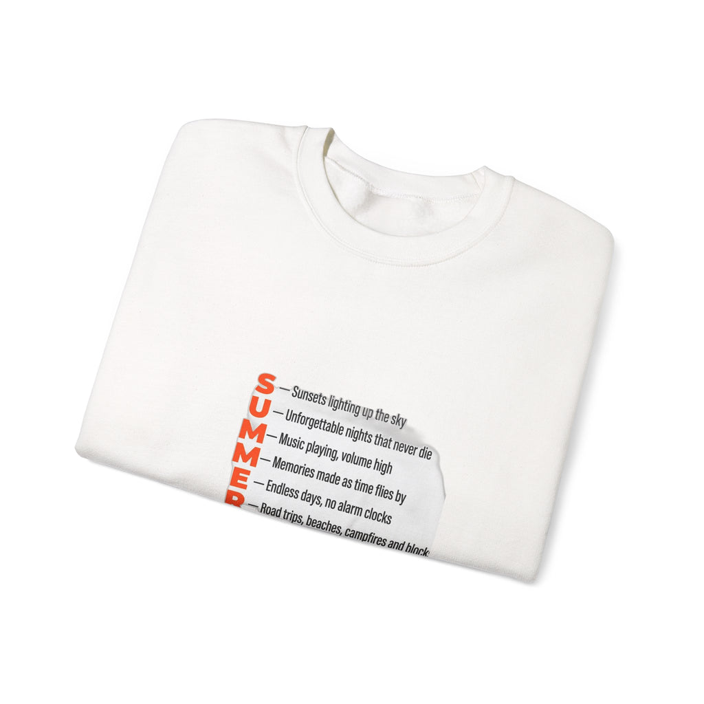 SUMMER Acrostic Poem - Teen Summer Vibes - Sweatshirt