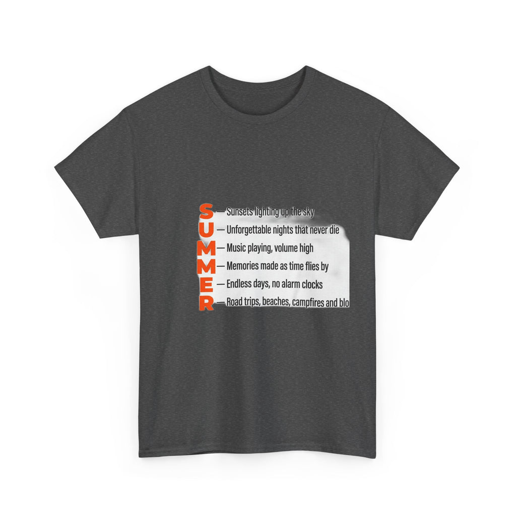 SUMMER Acrostic Poem - Teen Summer Vibes - Graphic Tee