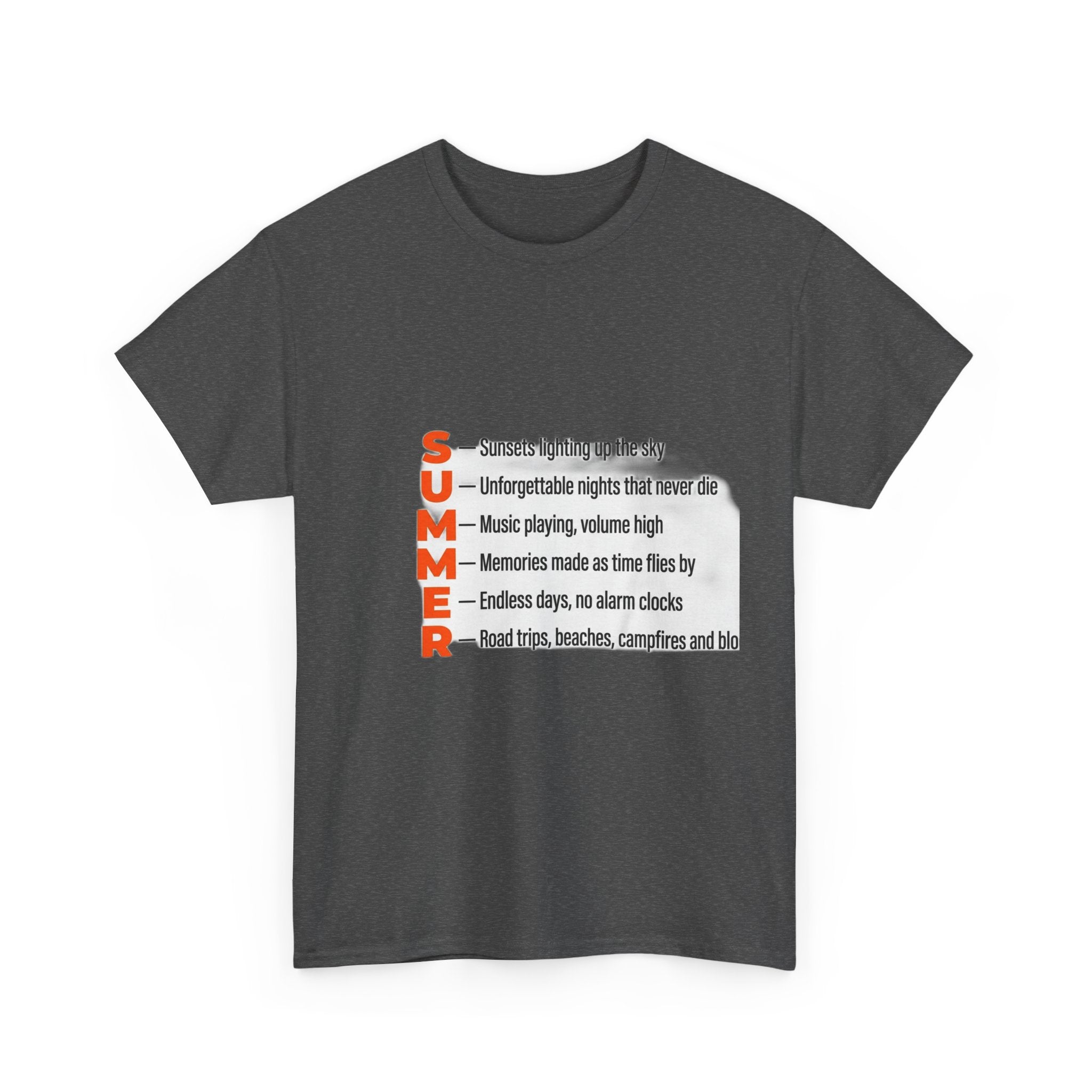 SUMMER Acrostic Poem - Teen Summer Vibes - Graphic Tee