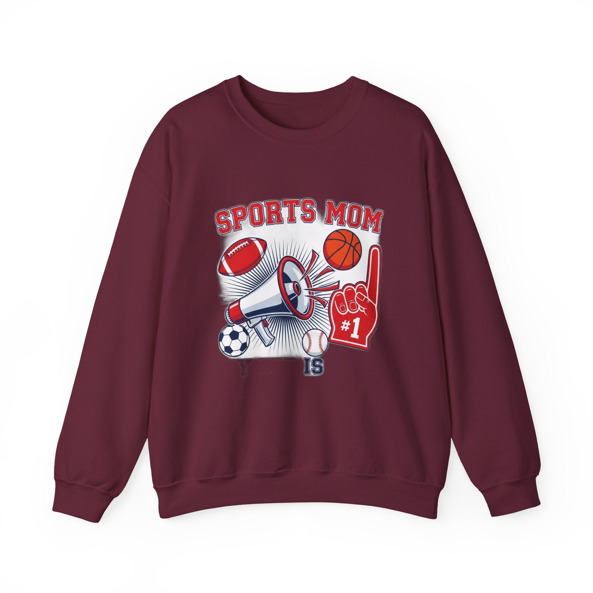 Sports Mom Sweatshirt - My Kid is the Reason I Yell - Team Mom Bleacher Shirt