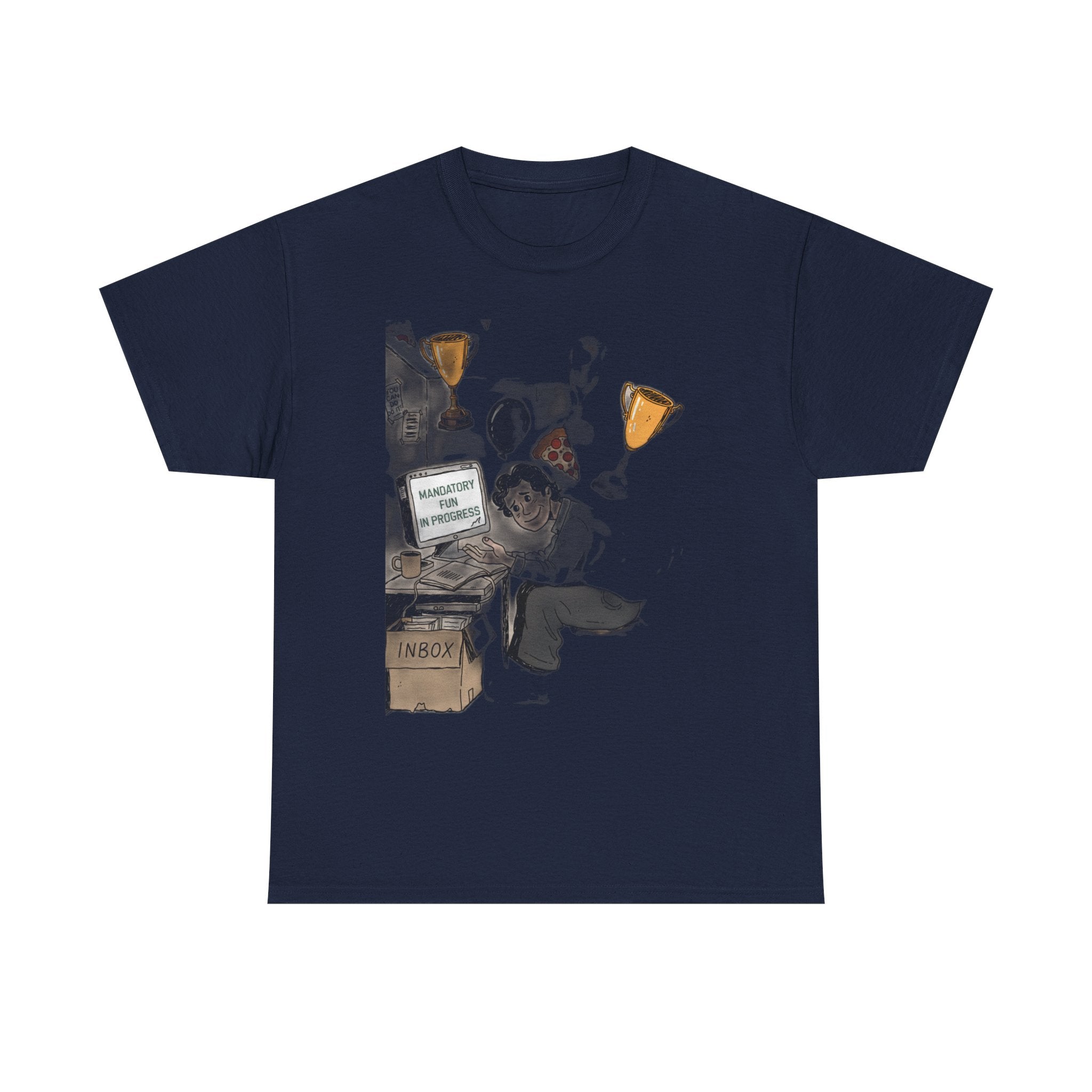 Our Corporate Wellness Day Is A Pizza Party And Mandatory Fun | Funny Office T-Shirt