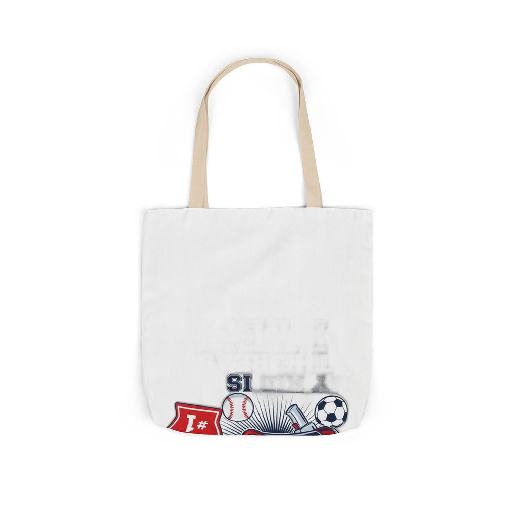 Sports Mom Tote Bag - My Kid is the Reason I Yell - Team Mom Canvas Bag