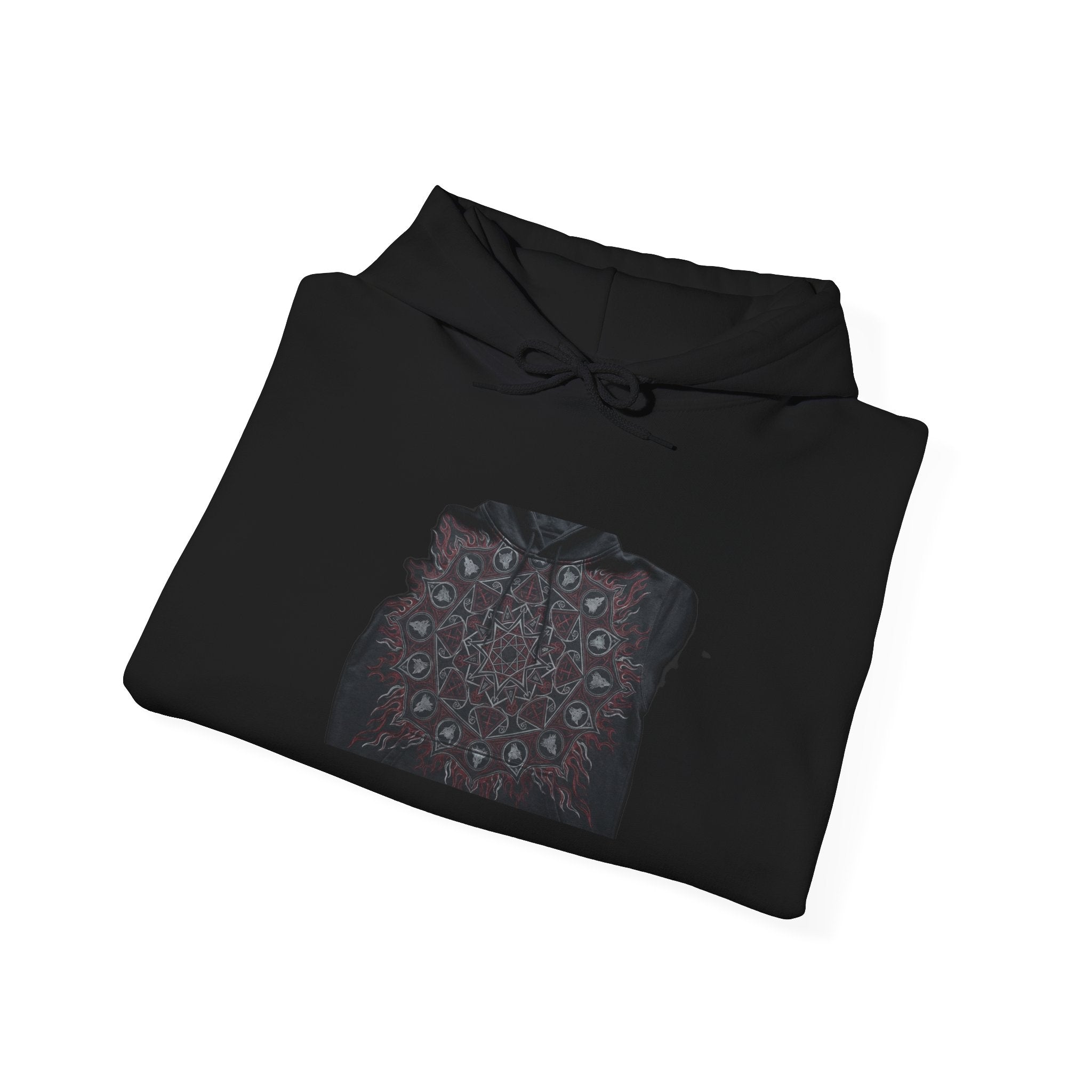 Sacred Geometry Metal Hoodie - Dark Occult Gothic Heavy Rock