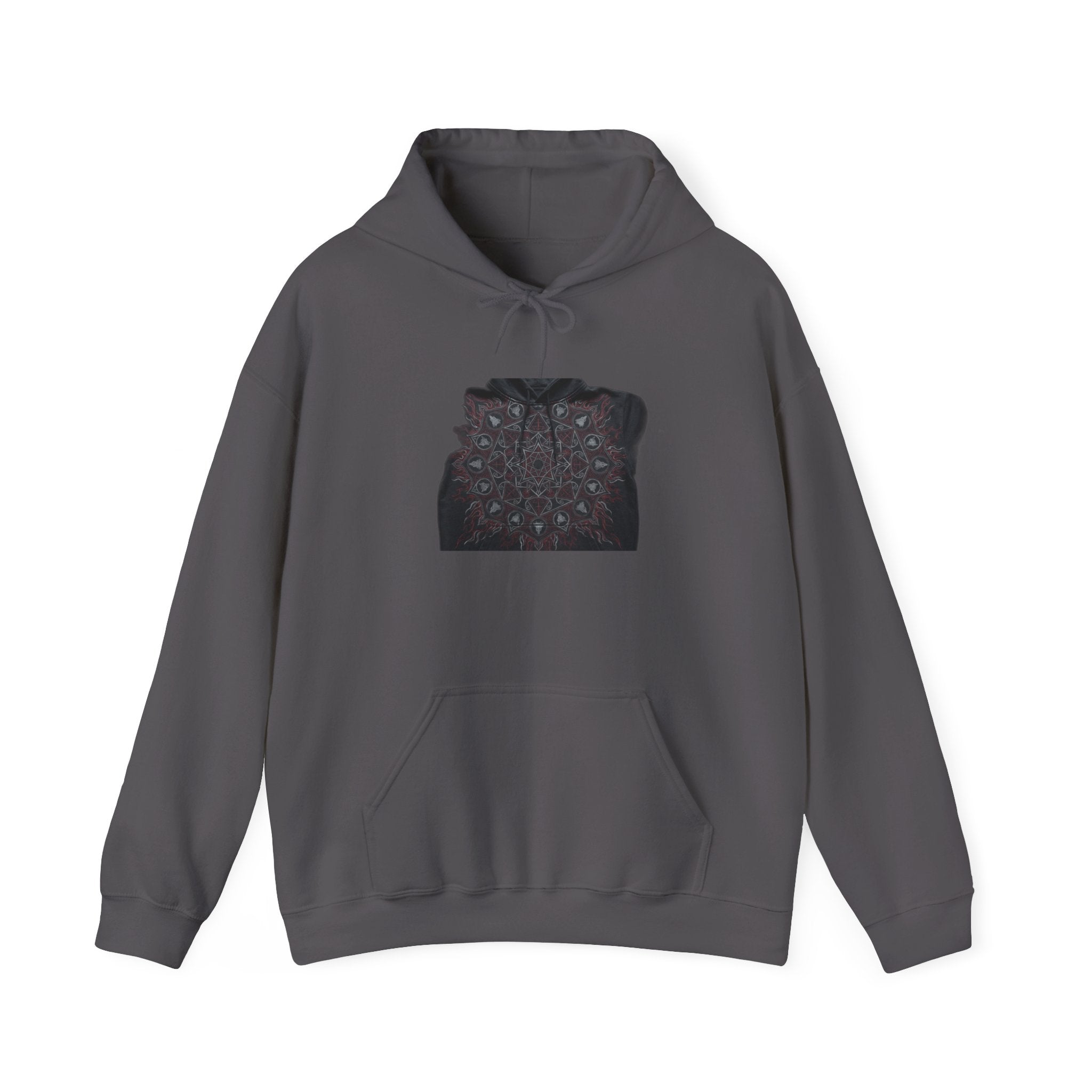 Sacred Geometry Metal Hoodie - Dark Occult Gothic Heavy Rock