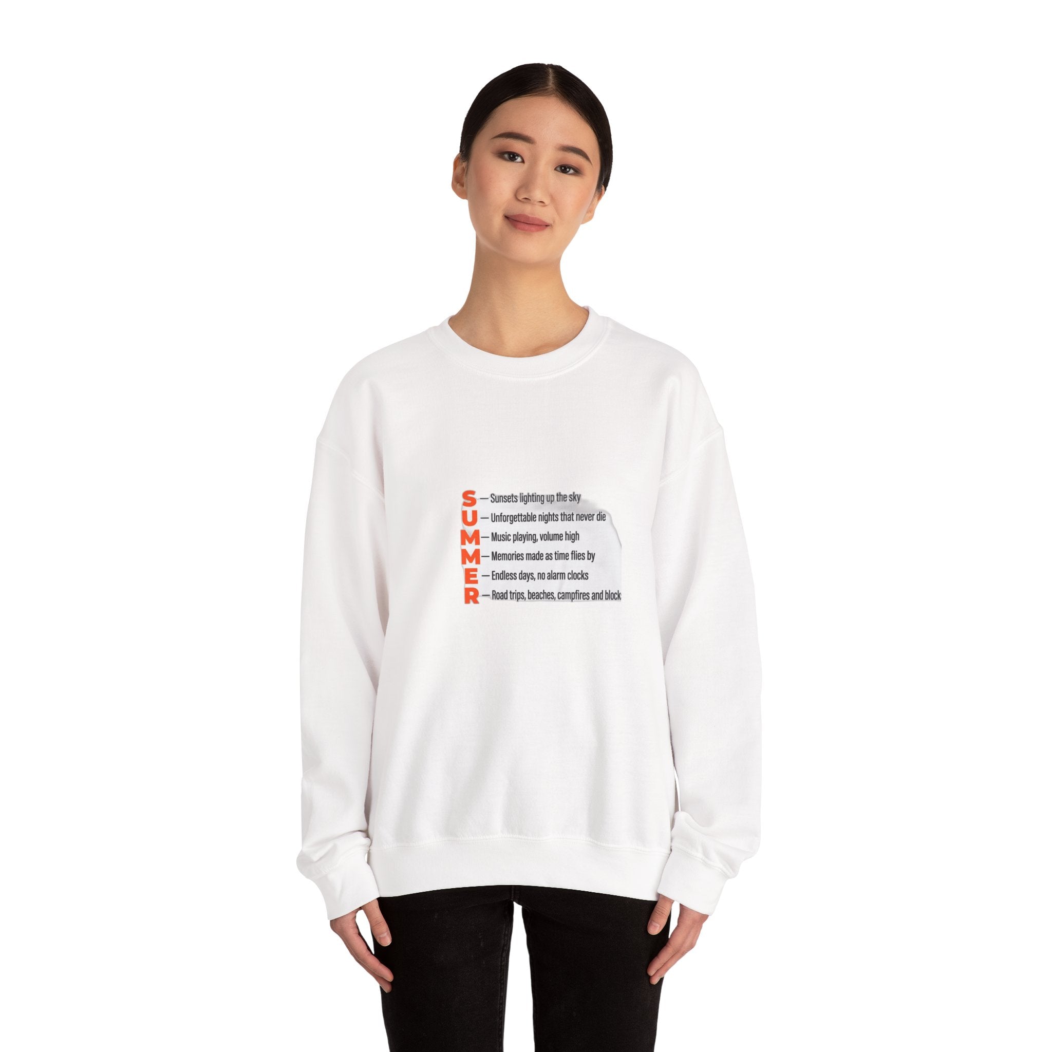 SUMMER Acrostic Poem - Teen Summer Vibes - Sweatshirt