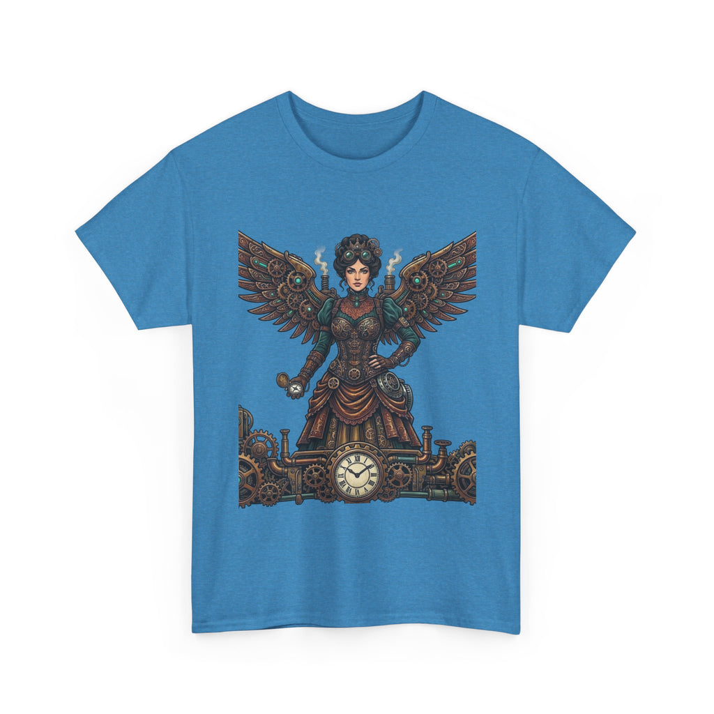 Steampunk Mother - Clockwork Wings Graphic Tee - Gear Cog Design