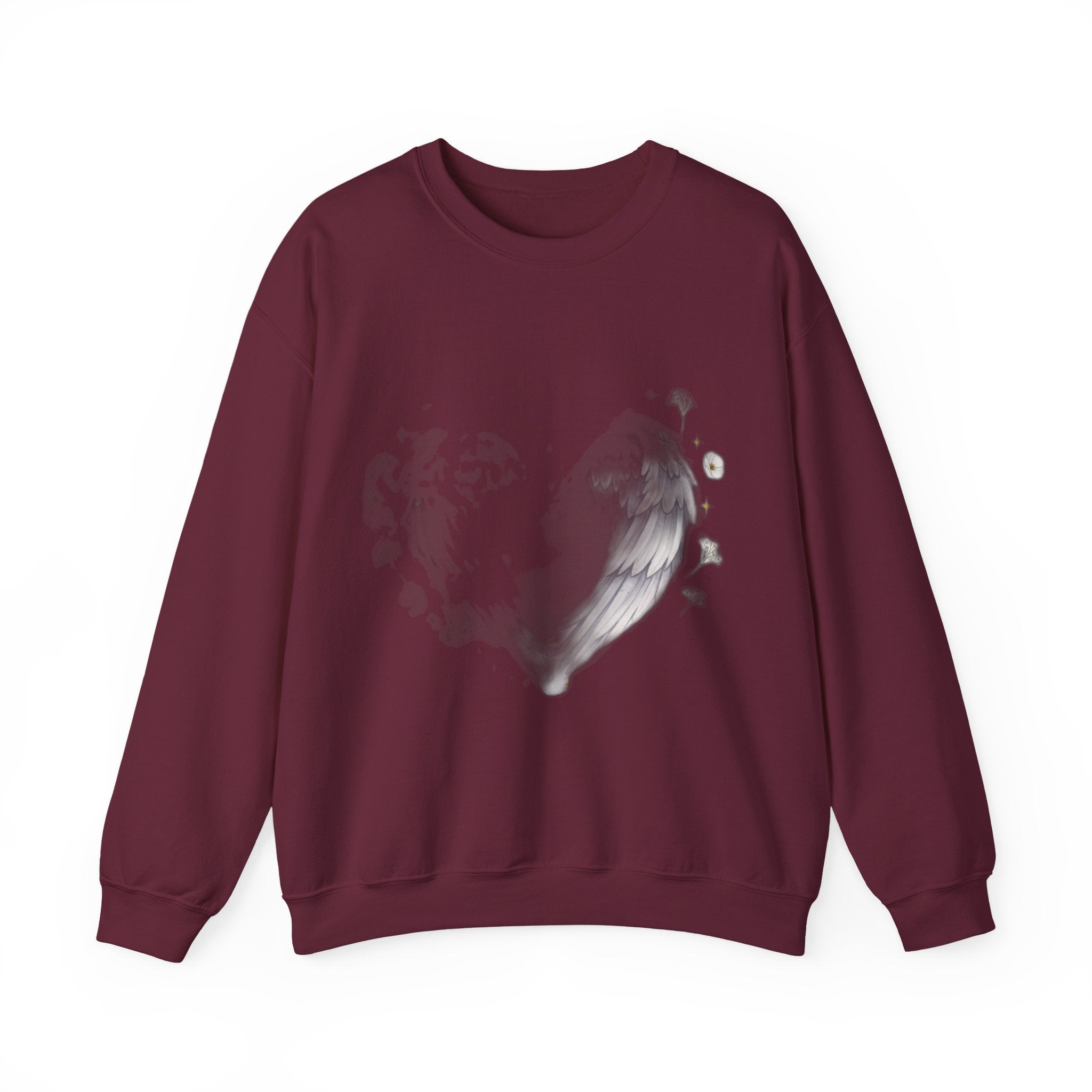 Angel Mom Memorial Sweatshirt - Forever in My Heart - Bereaved Mother Remembrance