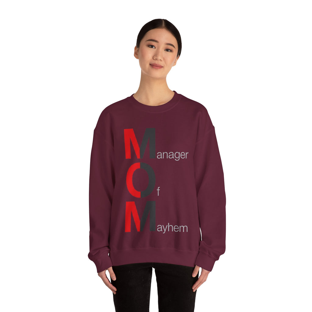 Manager Of Mayhem Sweatshirt | Mother's Day M.O.M. Gift
