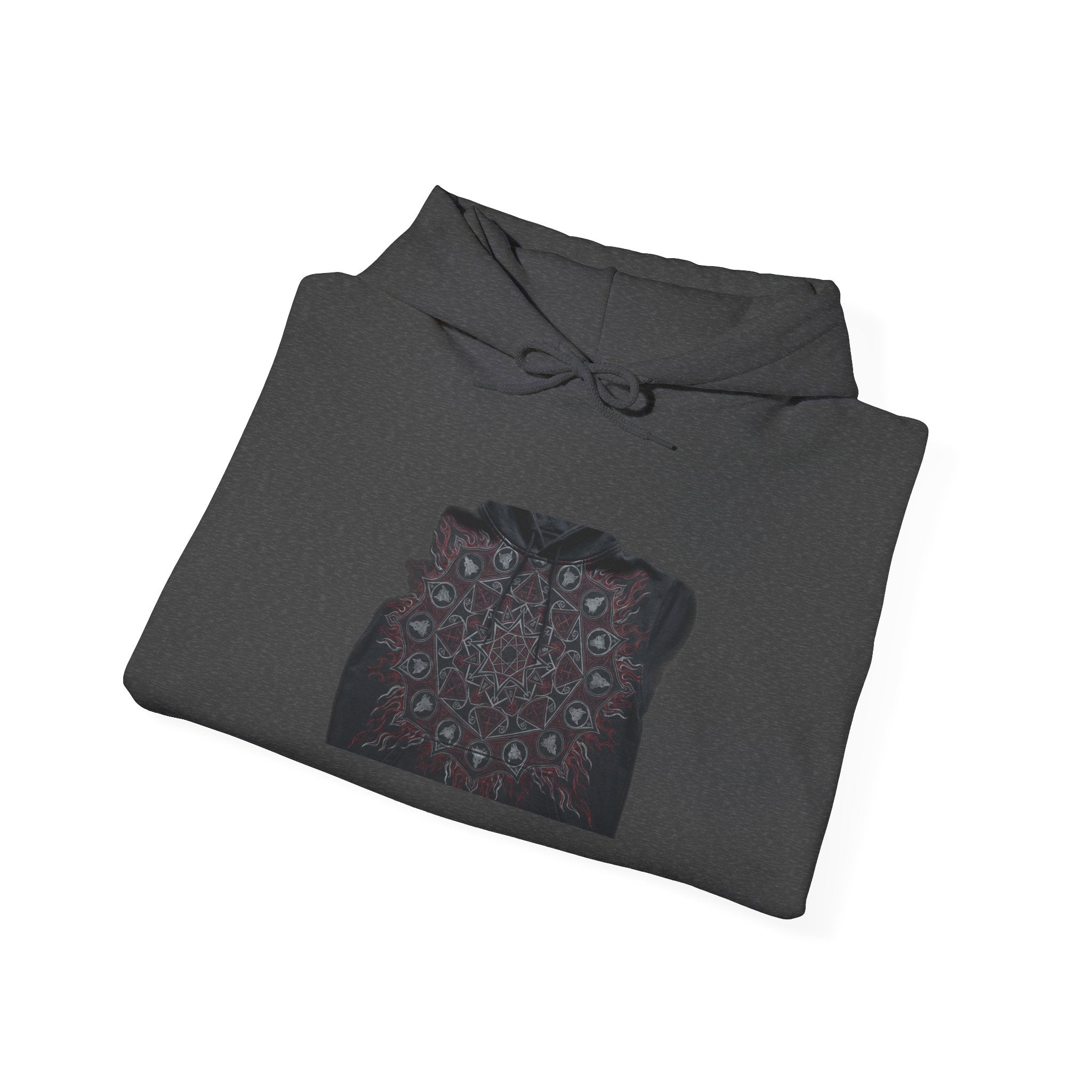 Sacred Geometry Metal Hoodie - Dark Occult Gothic Heavy Rock