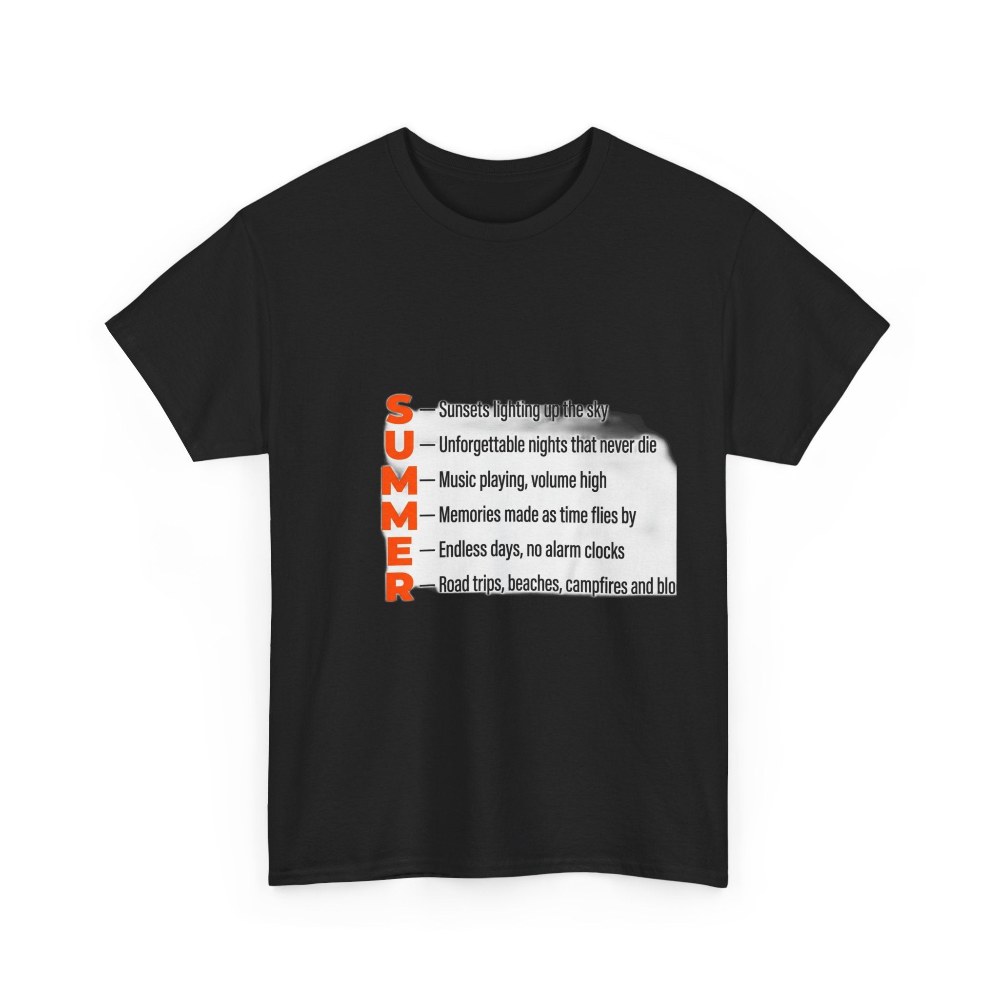 SUMMER Acrostic Poem - Teen Summer Vibes - Graphic Tee