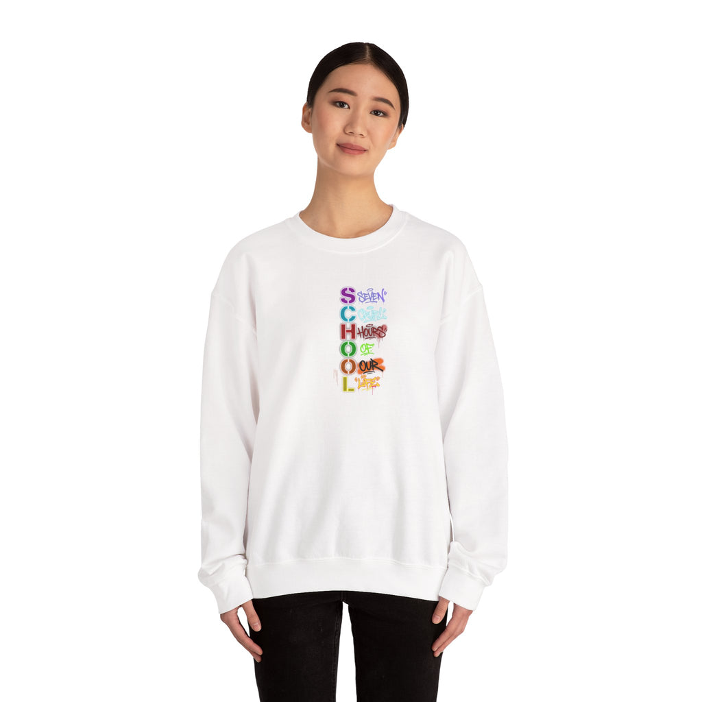 SCHOOL | Seven Cruel Hours Of Our Life | Crewneck Sweatshirt