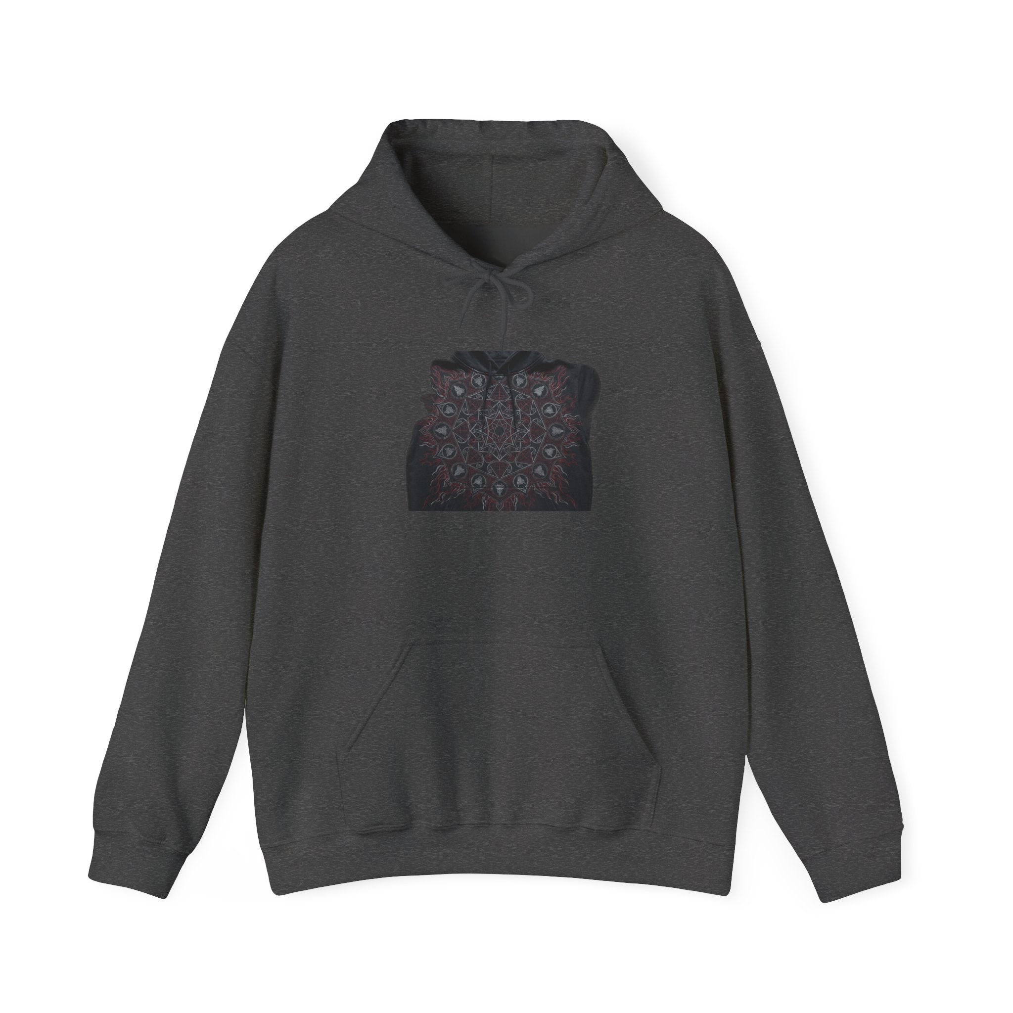 Sacred Geometry Metal Hoodie - Dark Occult Gothic Heavy Rock