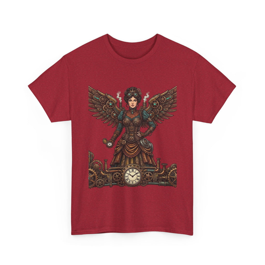 Steampunk Mother - Clockwork Wings Graphic Tee - Gear Cog Design