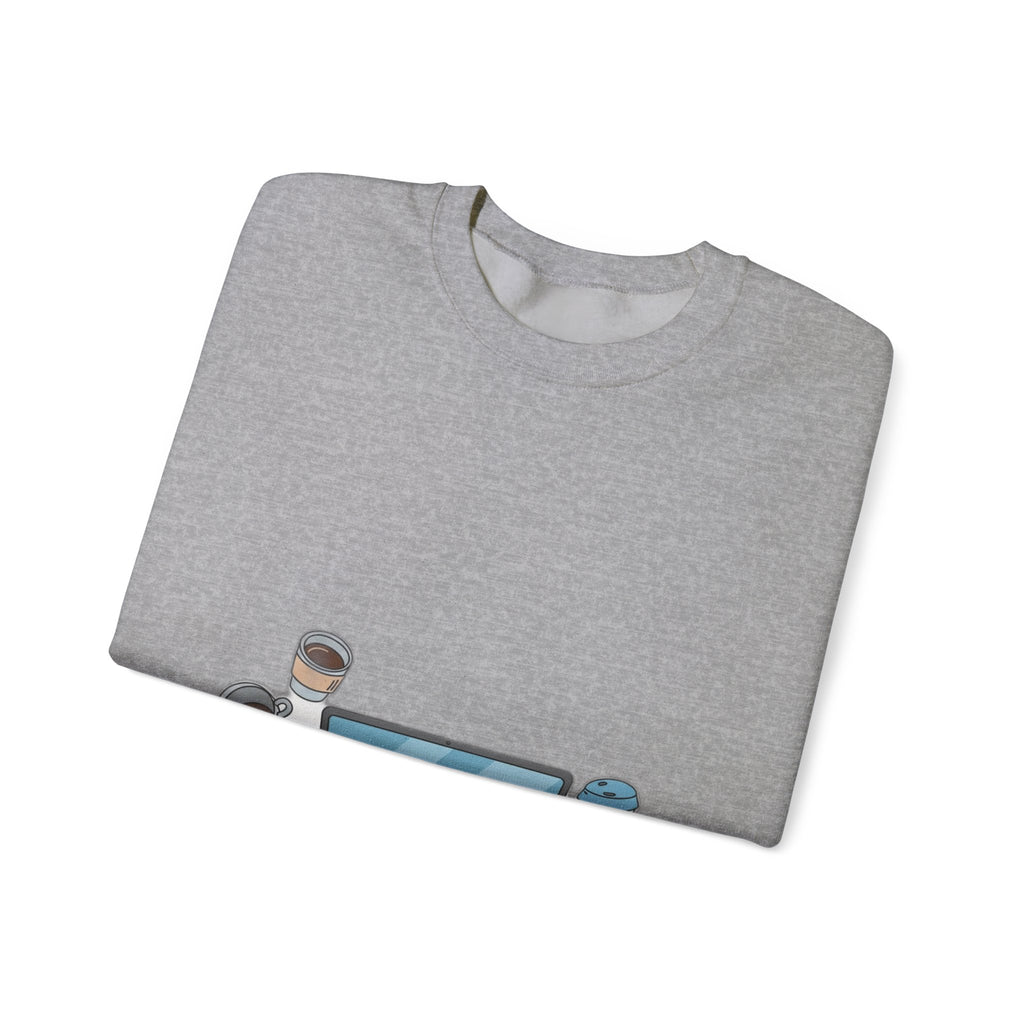 WFH Mom Sweatshirt - Fueled by Coffee and Chaos - Work From Home Mom Shirt