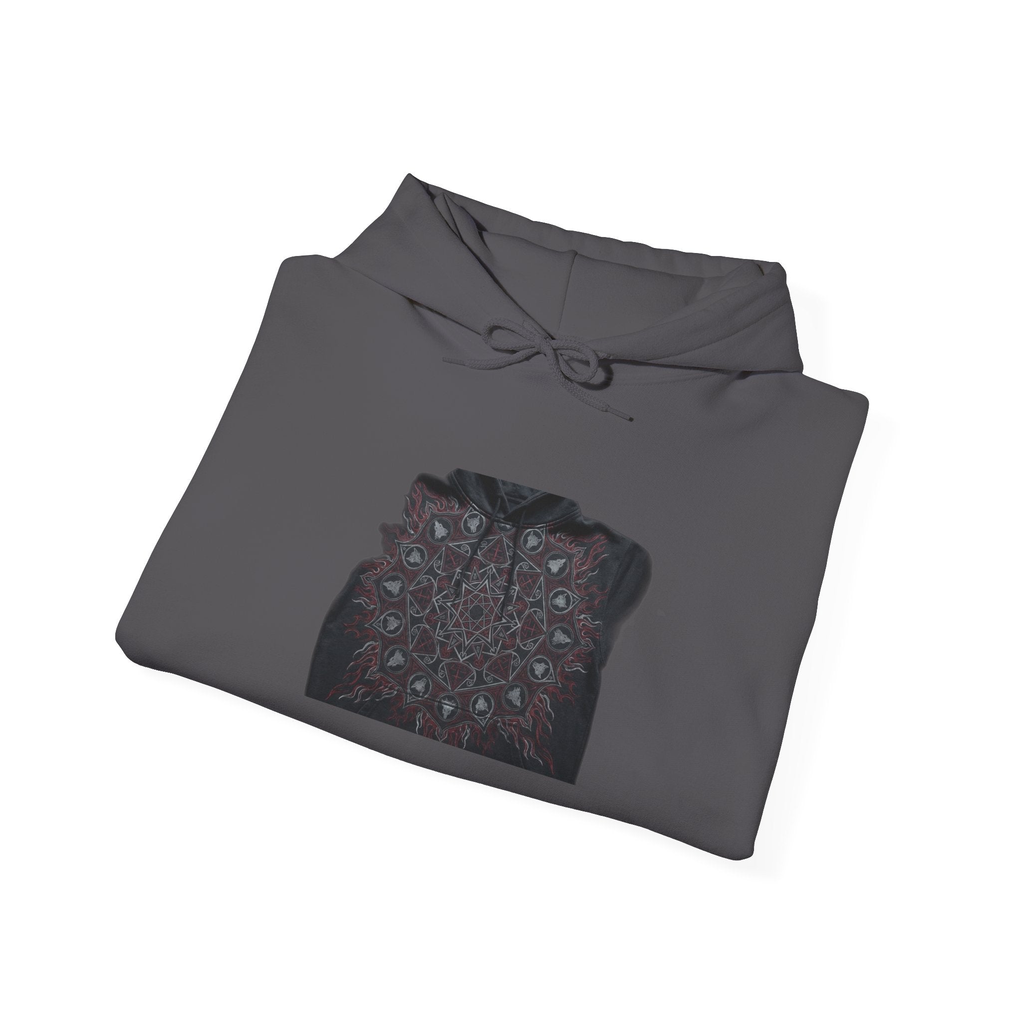 Sacred Geometry Metal Hoodie - Dark Occult Gothic Heavy Rock