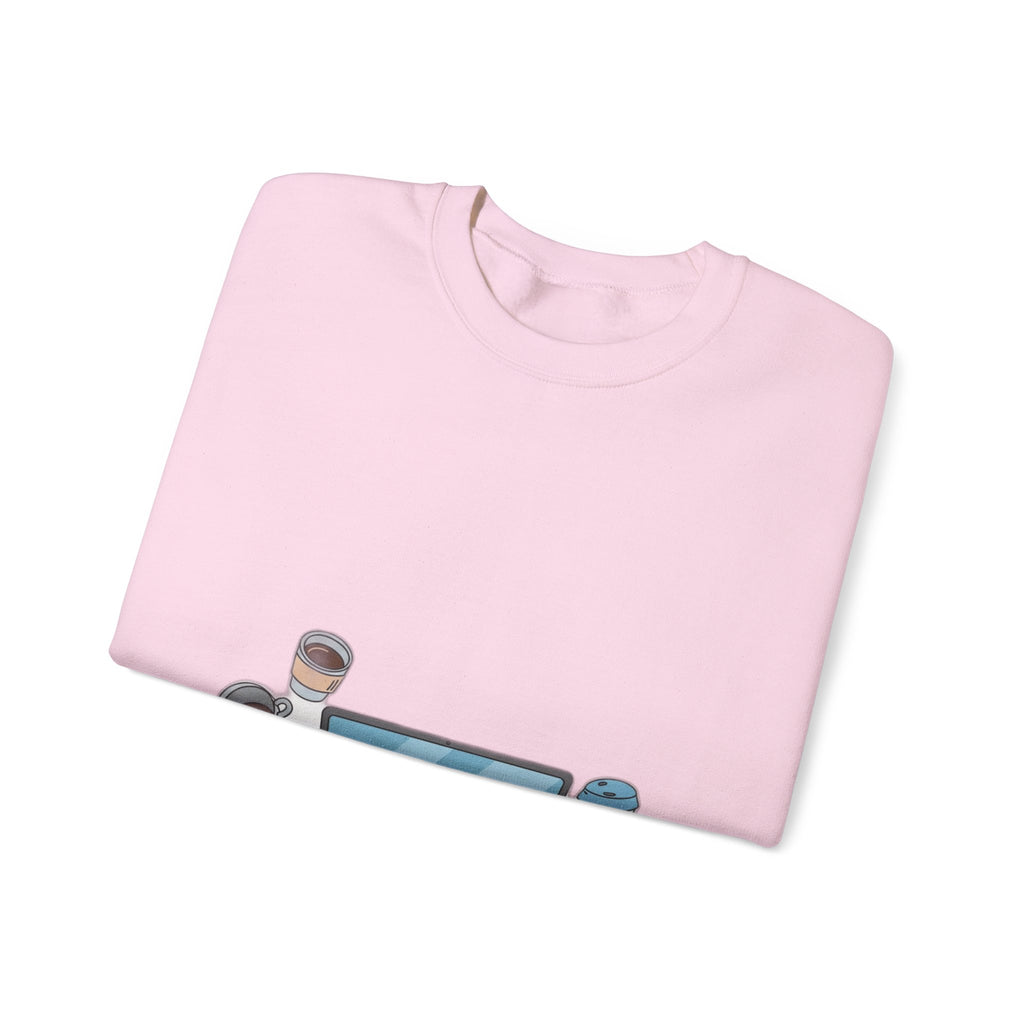 WFH Mom Sweatshirt - Fueled by Coffee and Chaos - Work From Home Mom Shirt