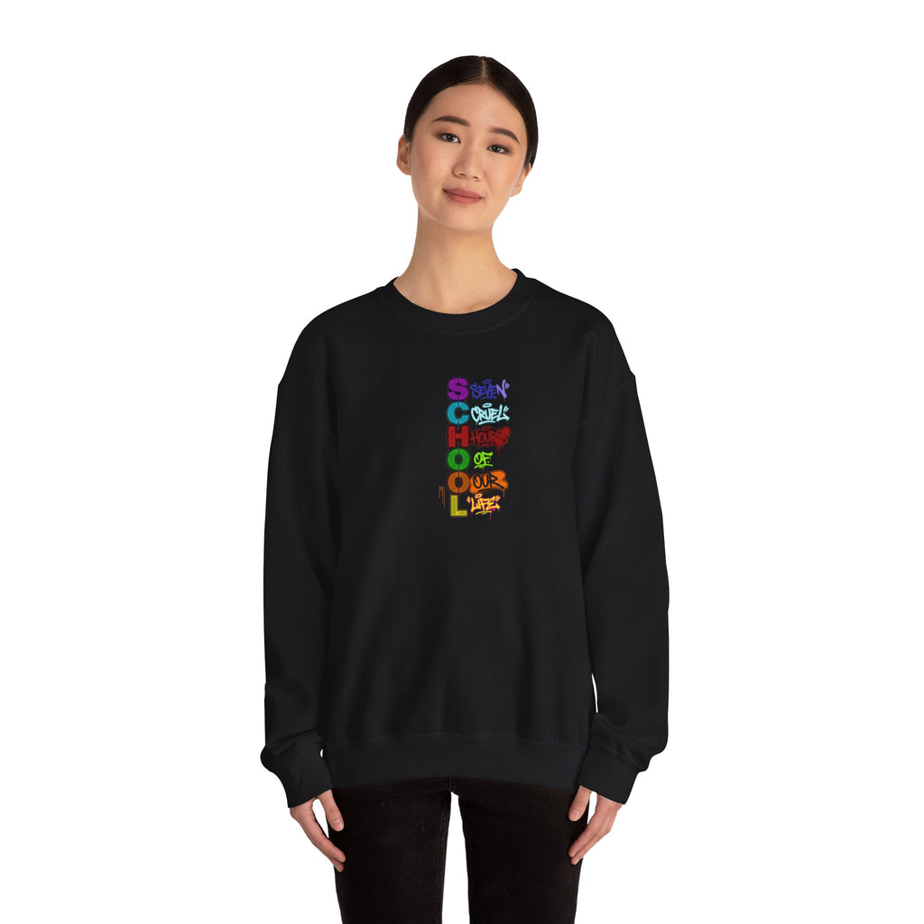 SCHOOL | Seven Cruel Hours Of Our Life | Crewneck Sweatshirt