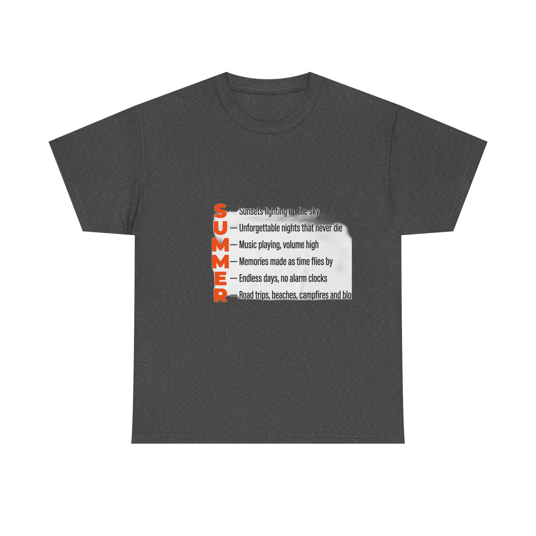 SUMMER Acrostic Poem - Teen Summer Vibes - Graphic Tee