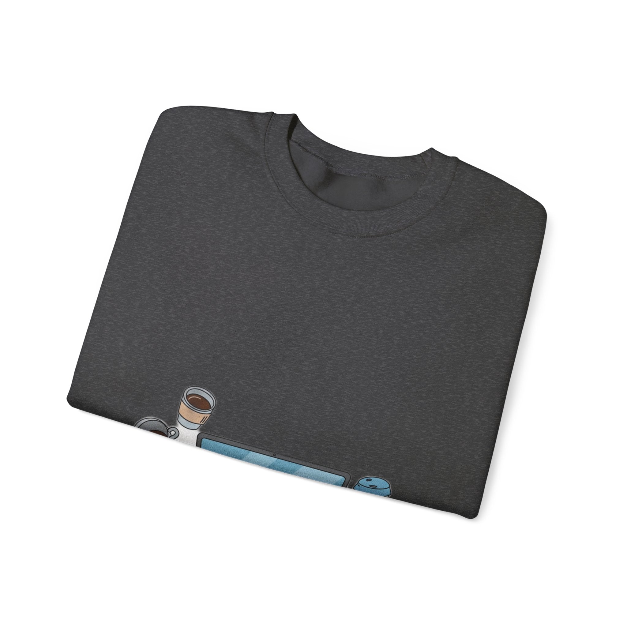 WFH Mom Sweatshirt - Fueled by Coffee and Chaos - Work From Home Mom Shirt