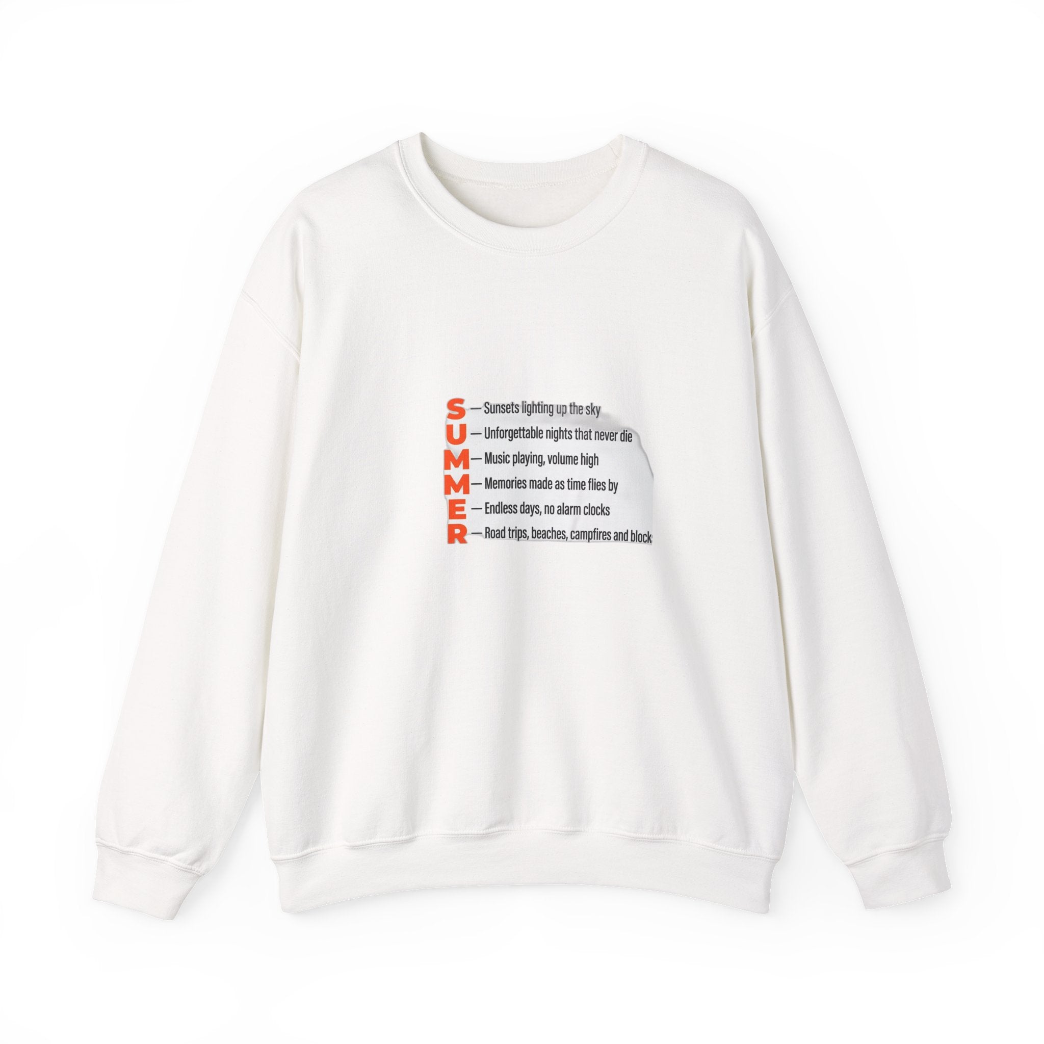 SUMMER Acrostic Poem - Teen Summer Vibes - Sweatshirt