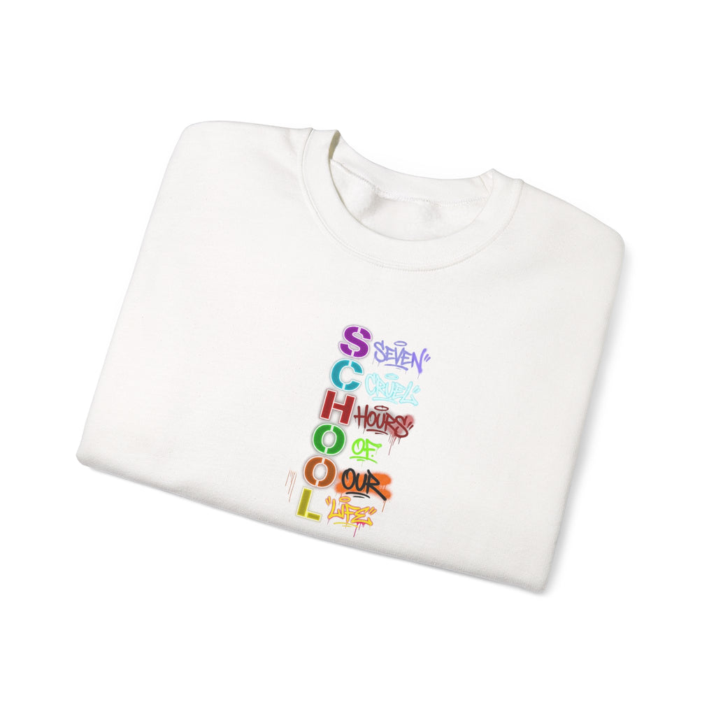 SCHOOL | Seven Cruel Hours Of Our Life | Crewneck Sweatshirt