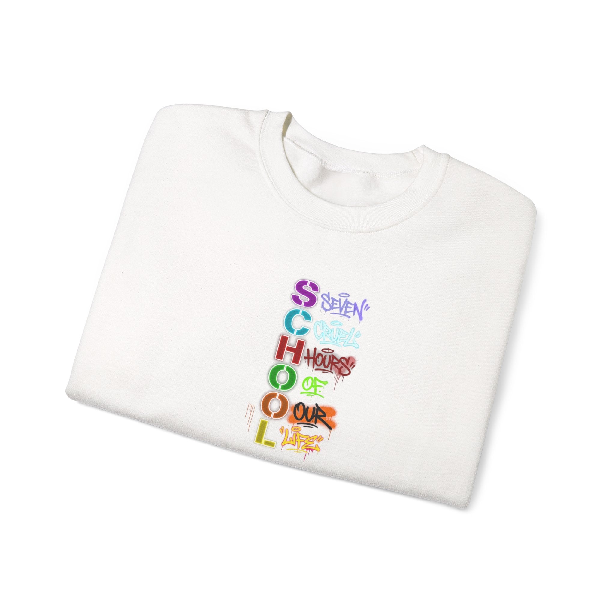 SCHOOL | Seven Cruel Hours Of Our Life | Crewneck Sweatshirt