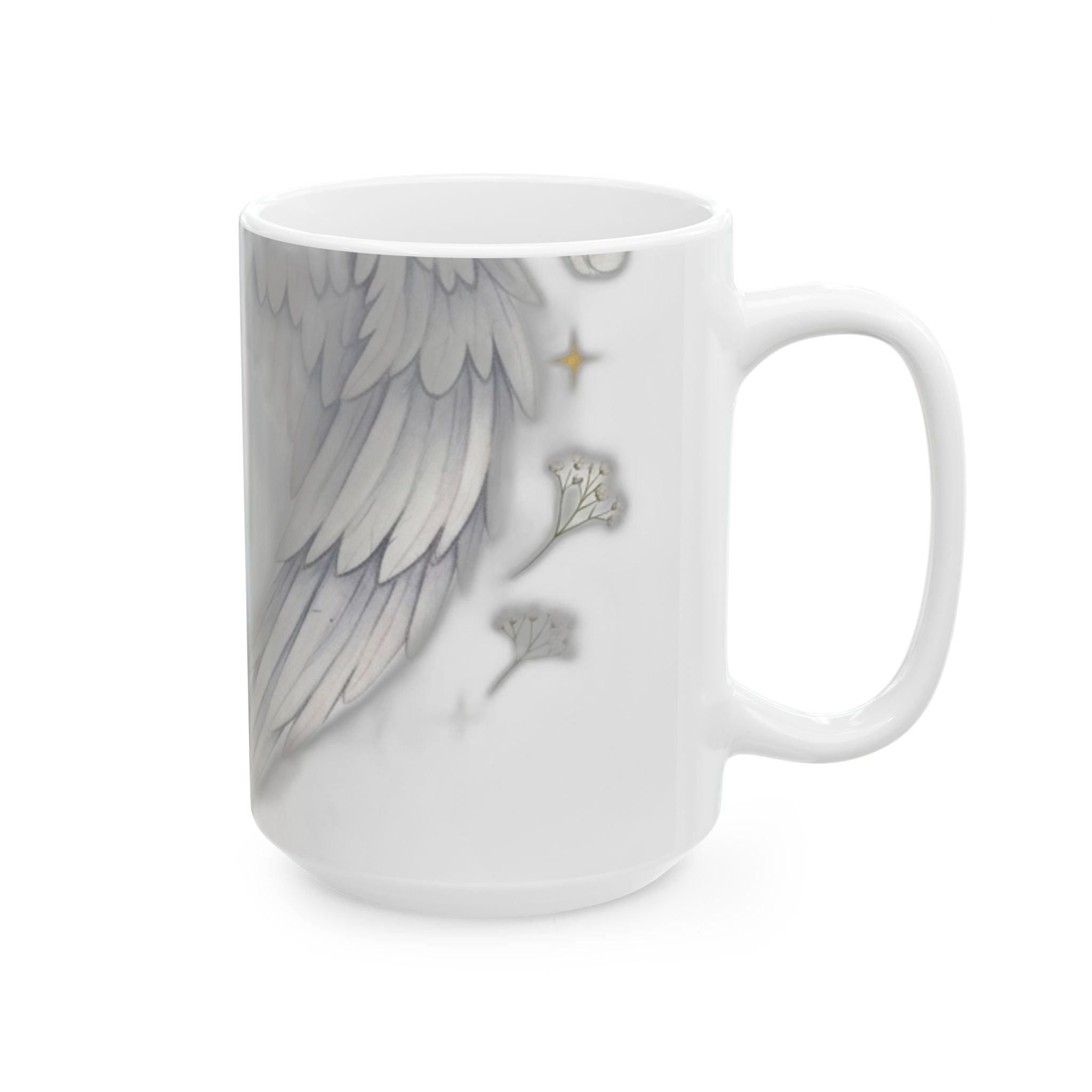 Angel Mom Memorial Mug - Forever in My Heart - Remembrance Gift for Bereaved Mother