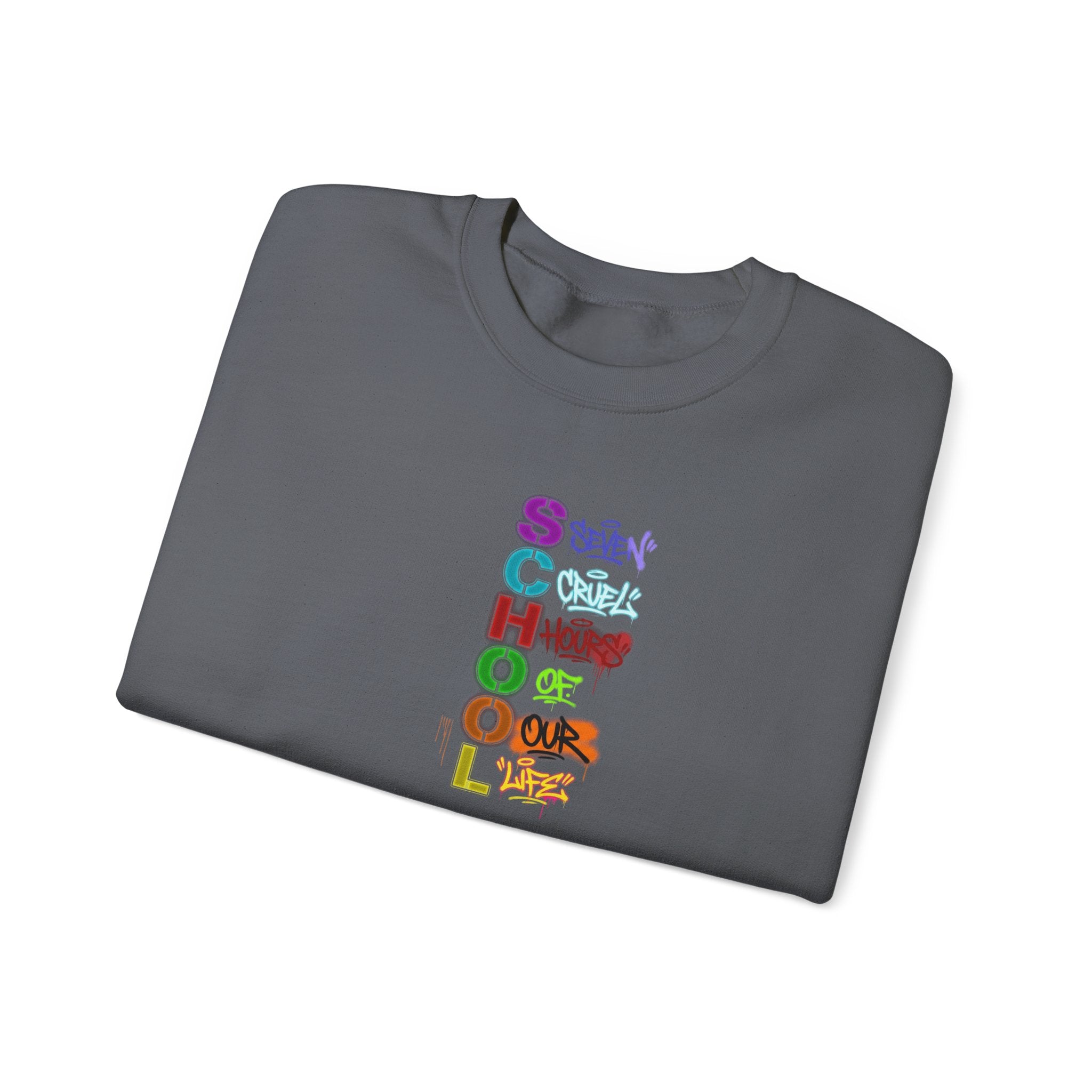 SCHOOL | Seven Cruel Hours Of Our Life | Crewneck Sweatshirt