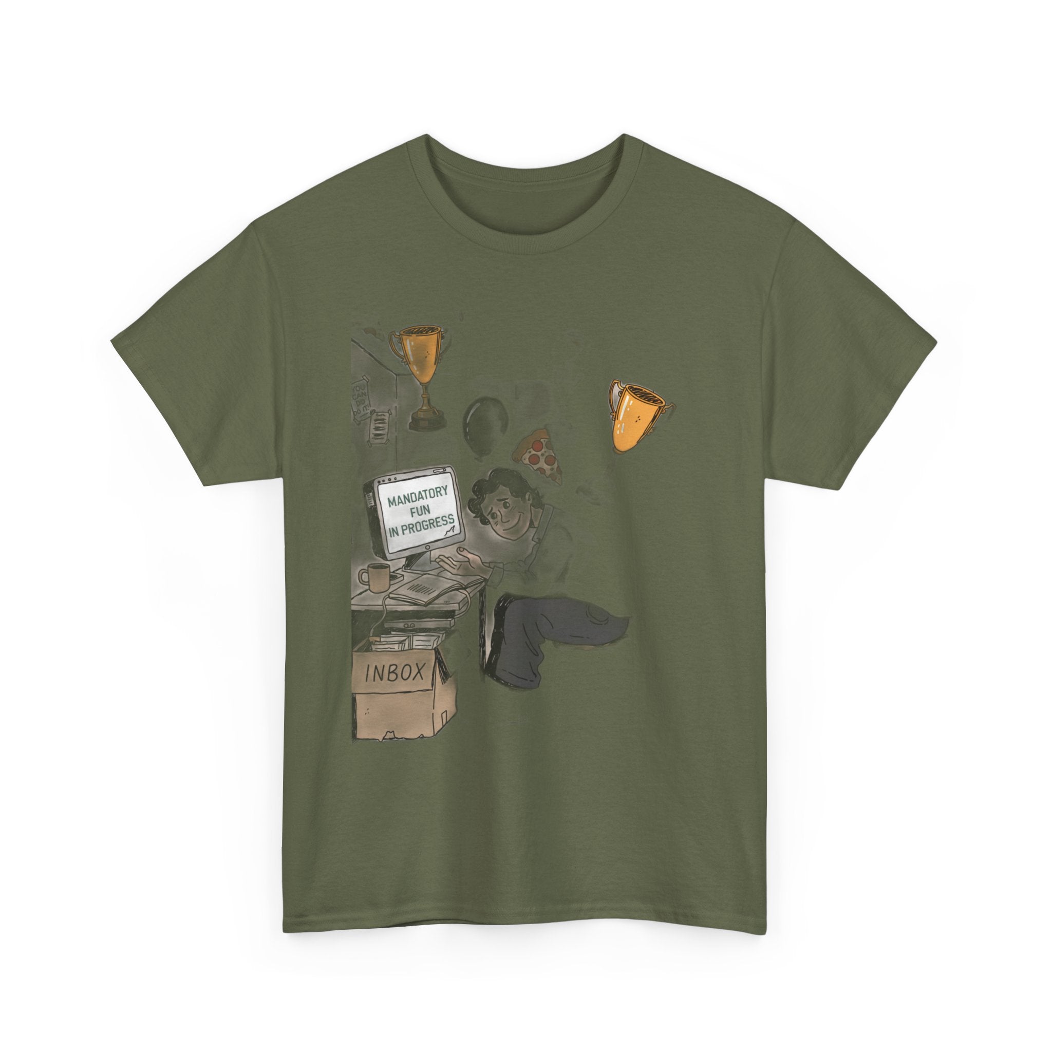 Our Corporate Wellness Day Is A Pizza Party And Mandatory Fun | Funny Office T-Shirt