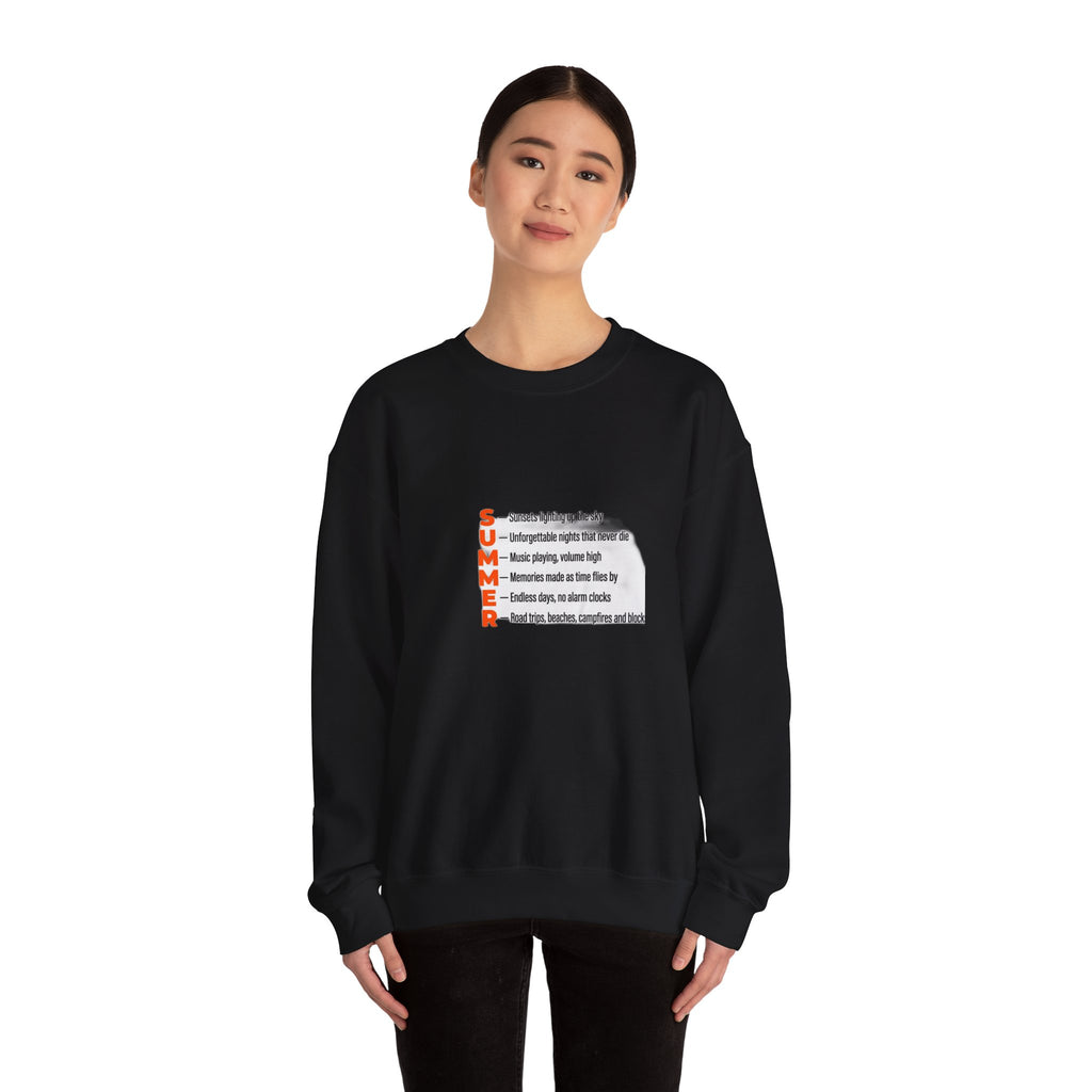 SUMMER Acrostic Poem - Teen Summer Vibes - Sweatshirt