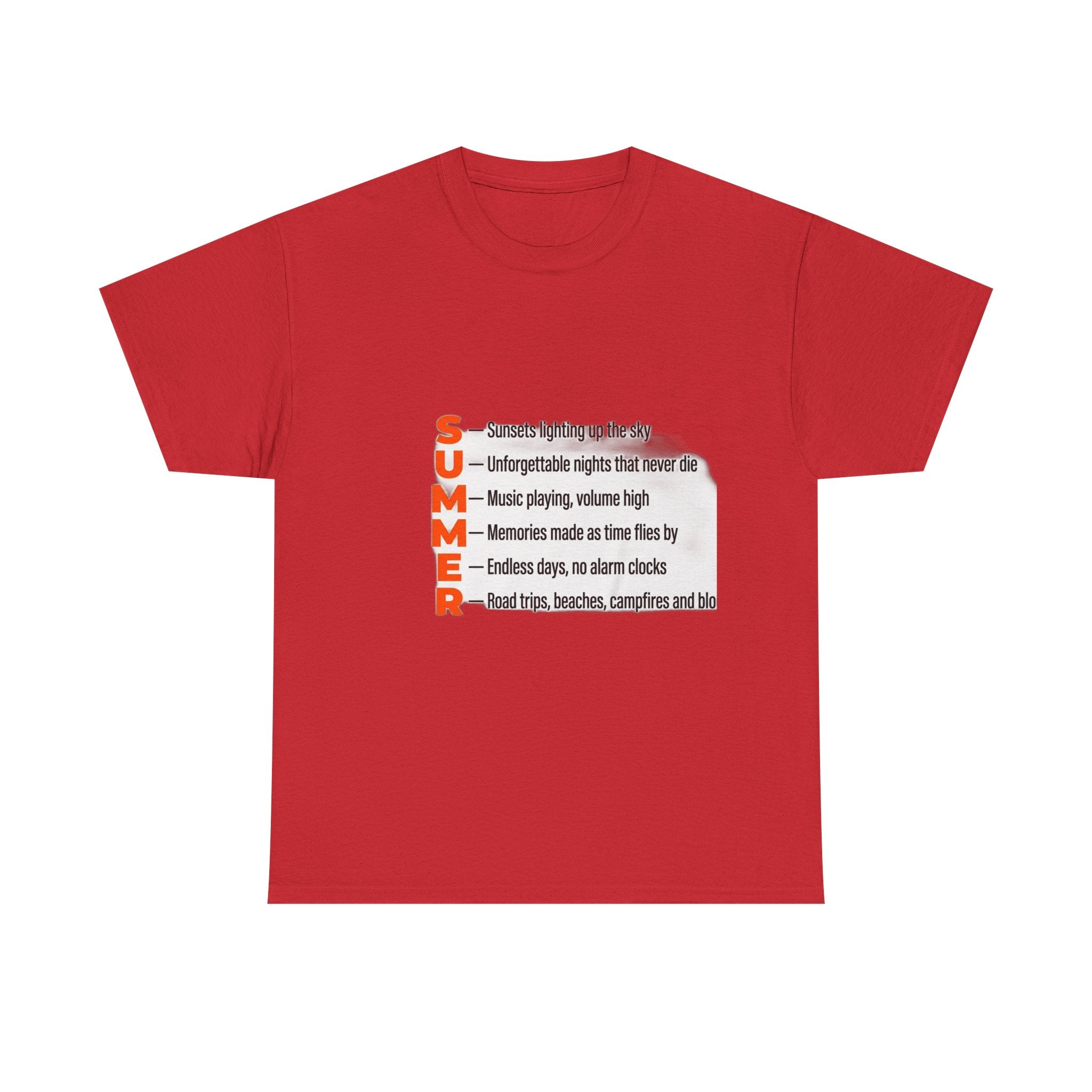 SUMMER Acrostic Poem - Teen Summer Vibes - Graphic Tee