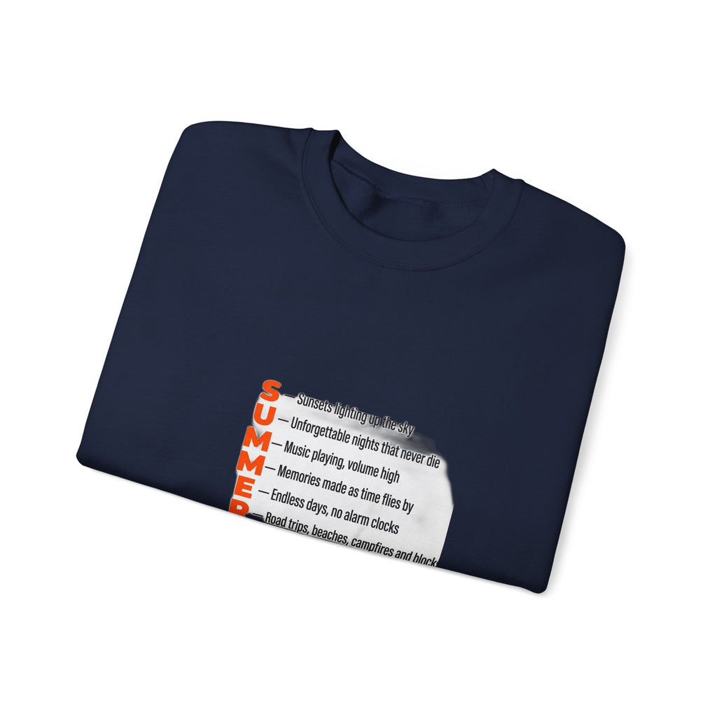 SUMMER Acrostic Poem - Teen Summer Vibes - Sweatshirt