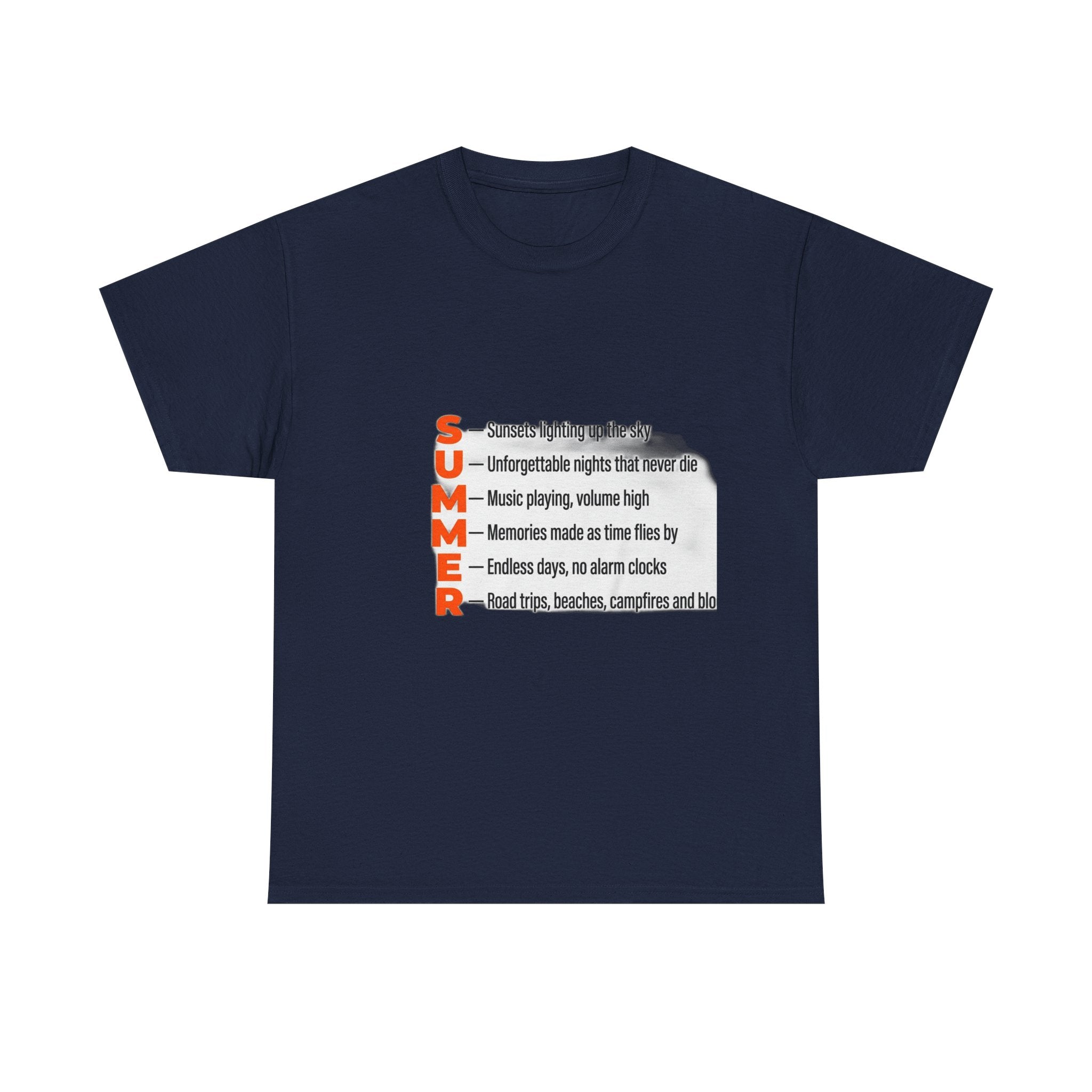 SUMMER Acrostic Poem - Teen Summer Vibes - Graphic Tee